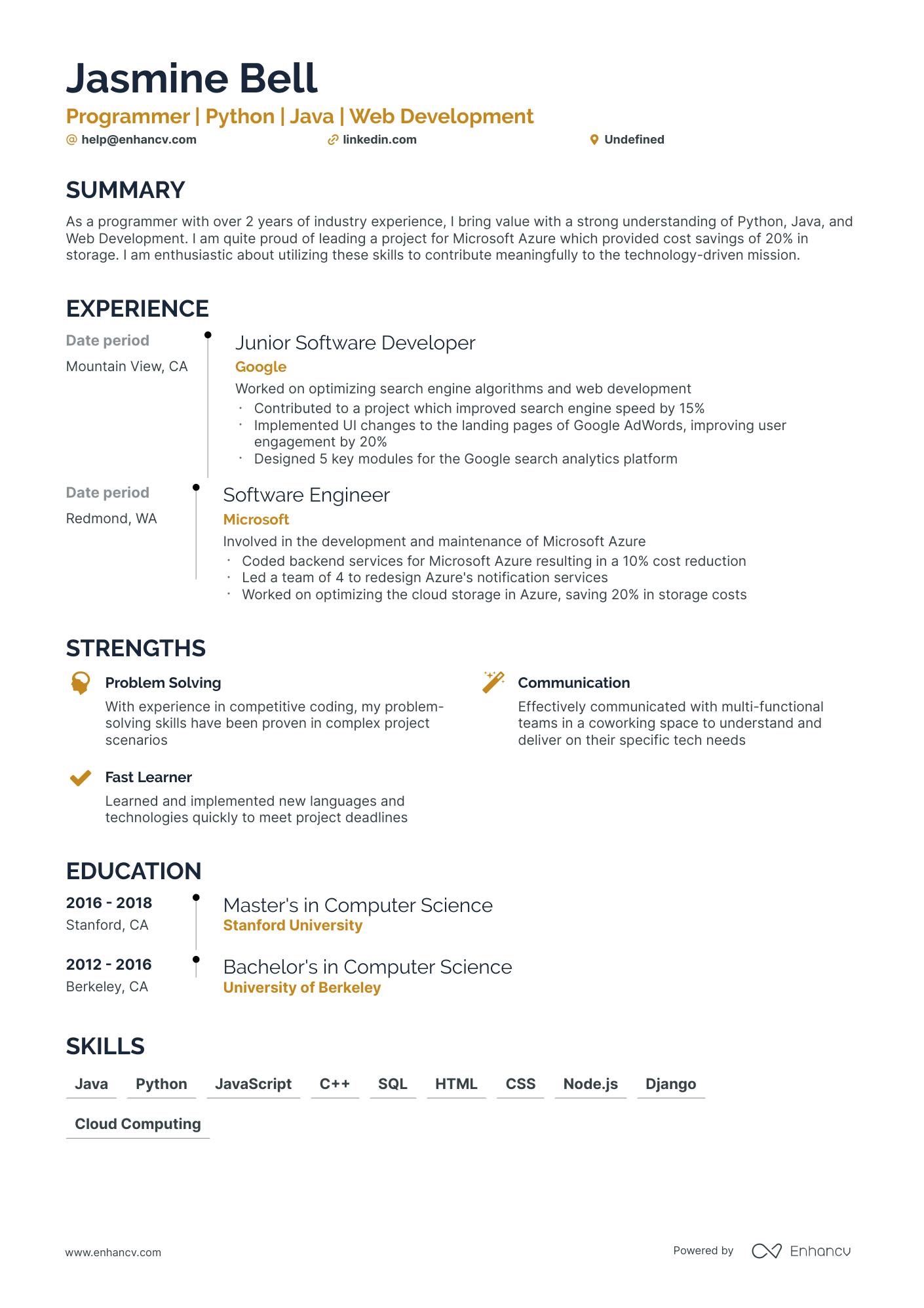 5 Entry-level Programmer Resume Examples & Guide for 2024