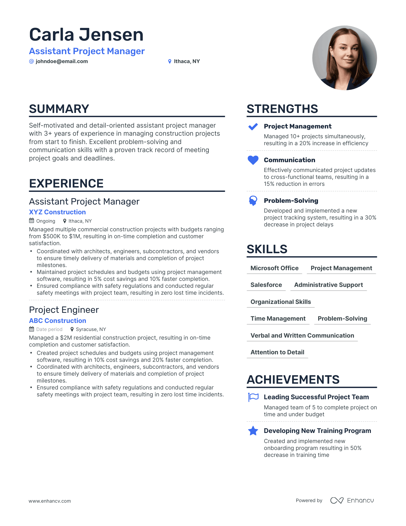 5 Assistant Project Manager Resume Examples & Guide for 2024