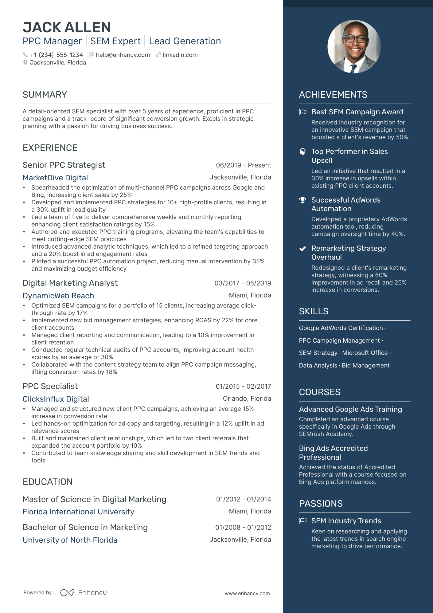 5 PPC Manager Resume Examples & Guide for 2024