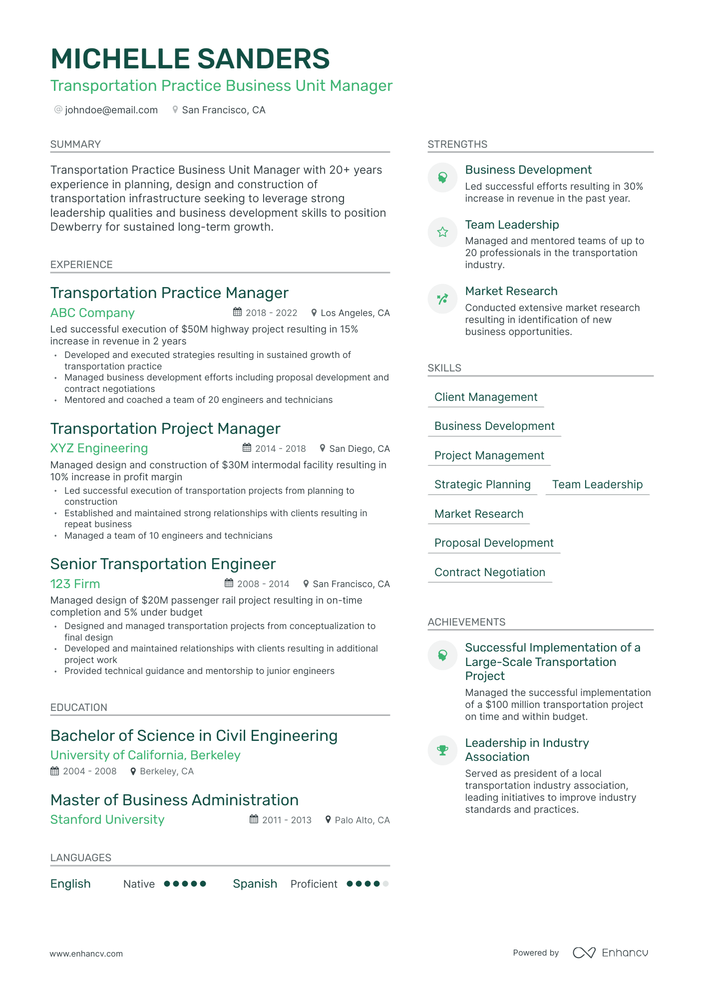 5 Business Unit Manager Resume Examples & Guide for 2023