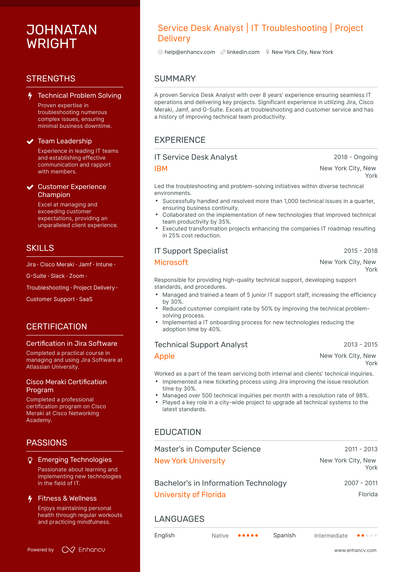 5 Service Desk Analyst Resume Examples & Guide for 2024