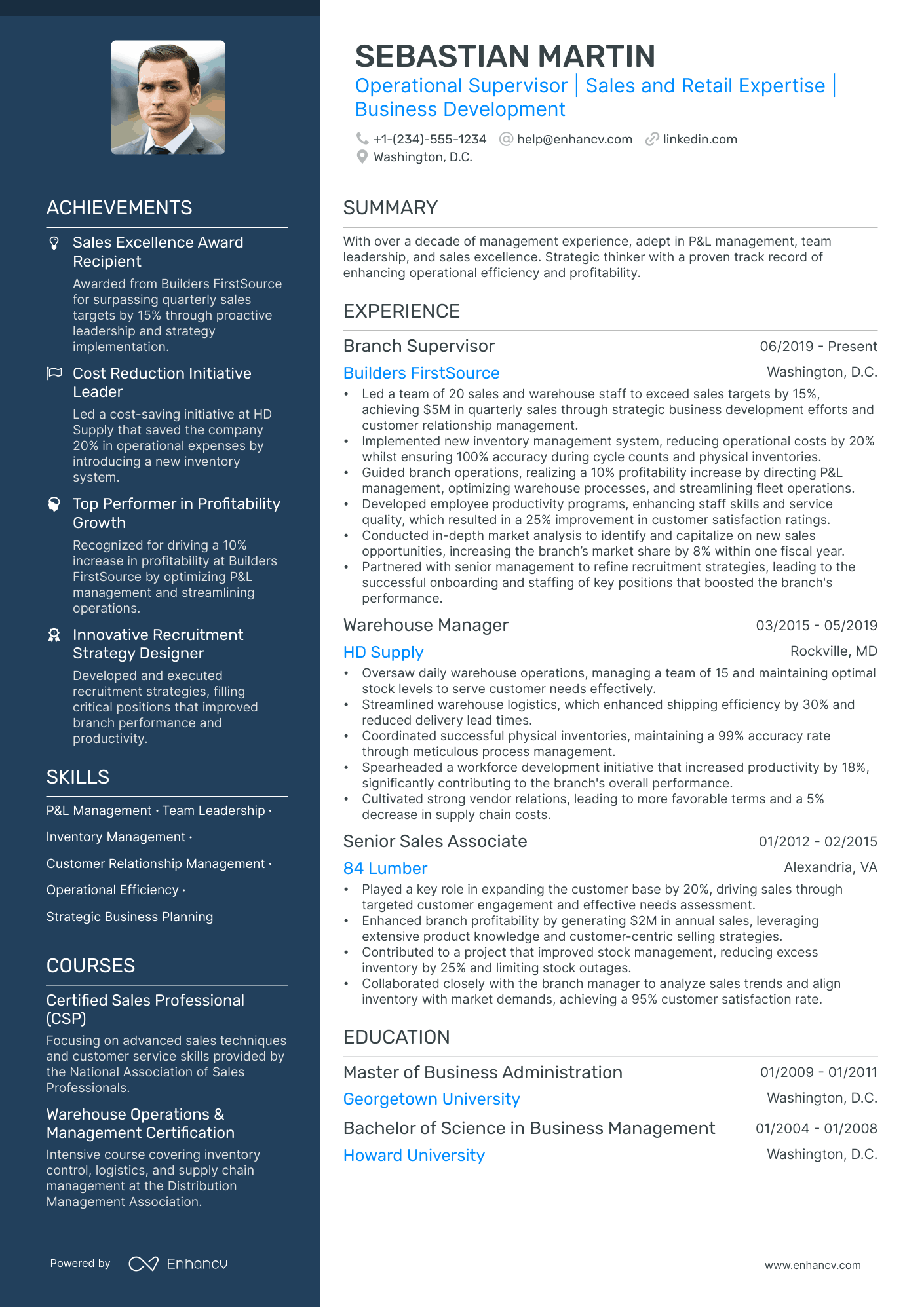 5 Branch Operations Manager Resume Examples & Guide for 2024