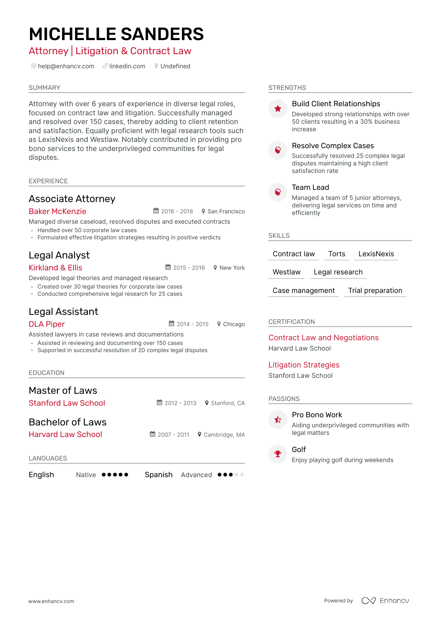 5 Entrylevel Attorney Resume Examples & Guide for 2024
