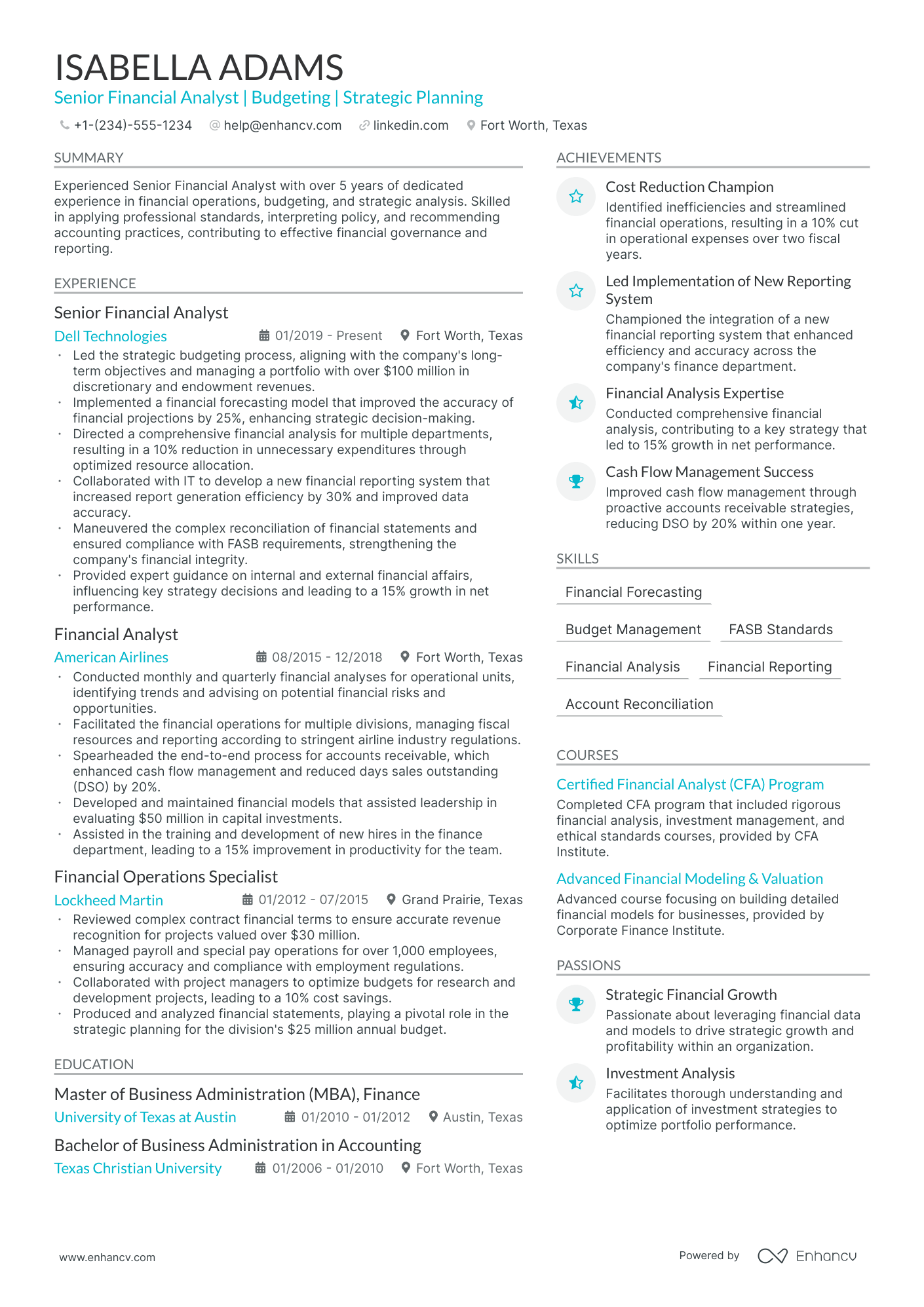 5 Financial Administrator Resume Examples & Guide for 2024