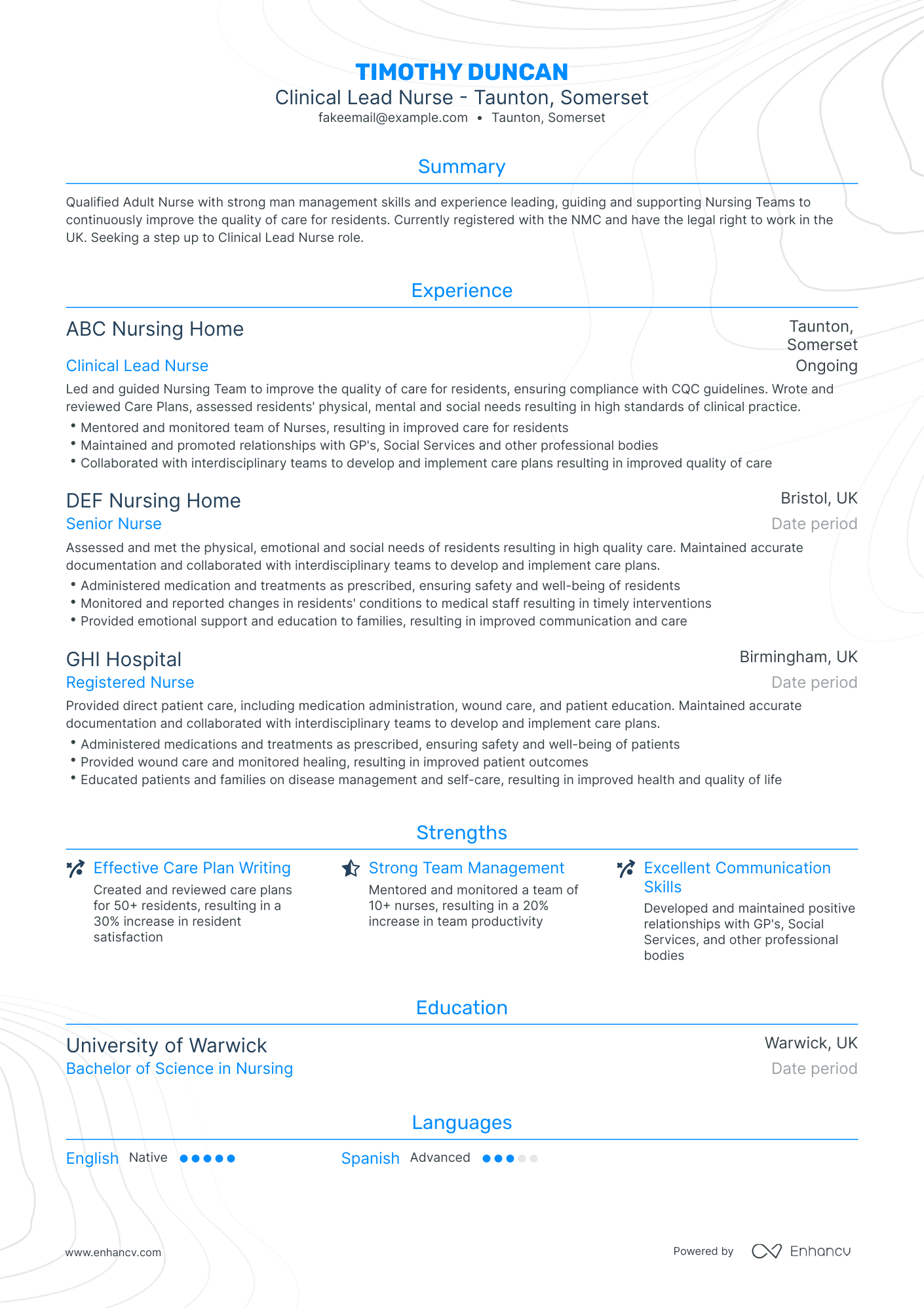 5 Clinical Nurse Resume Examples & Guide for 2024