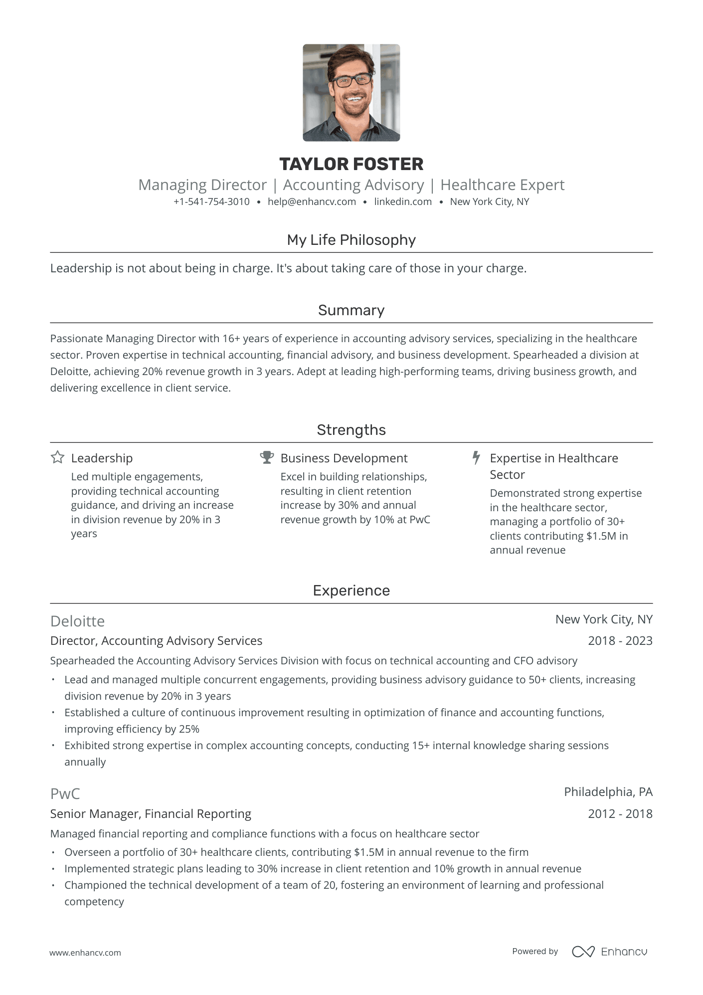 5 Managing Director Resume Examples & Guide for 2024