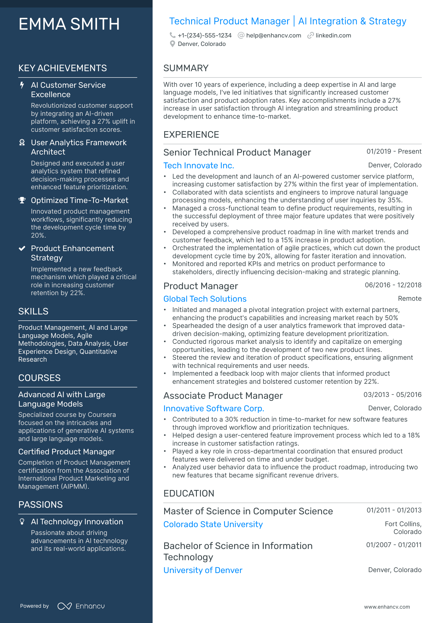 10 Technical Product Manager Resume Examples & Guide for 2026