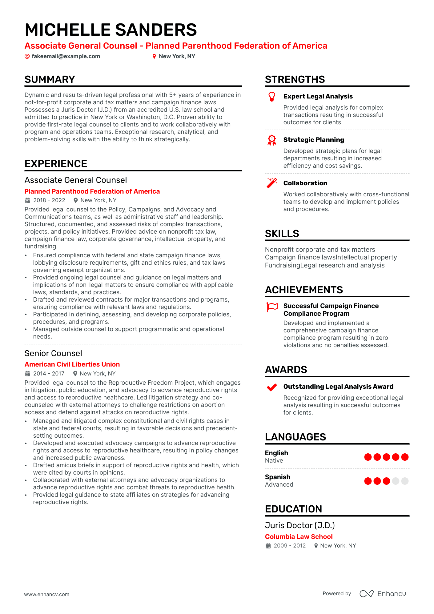 10 Attorney Resume Examples & Guide for 2024