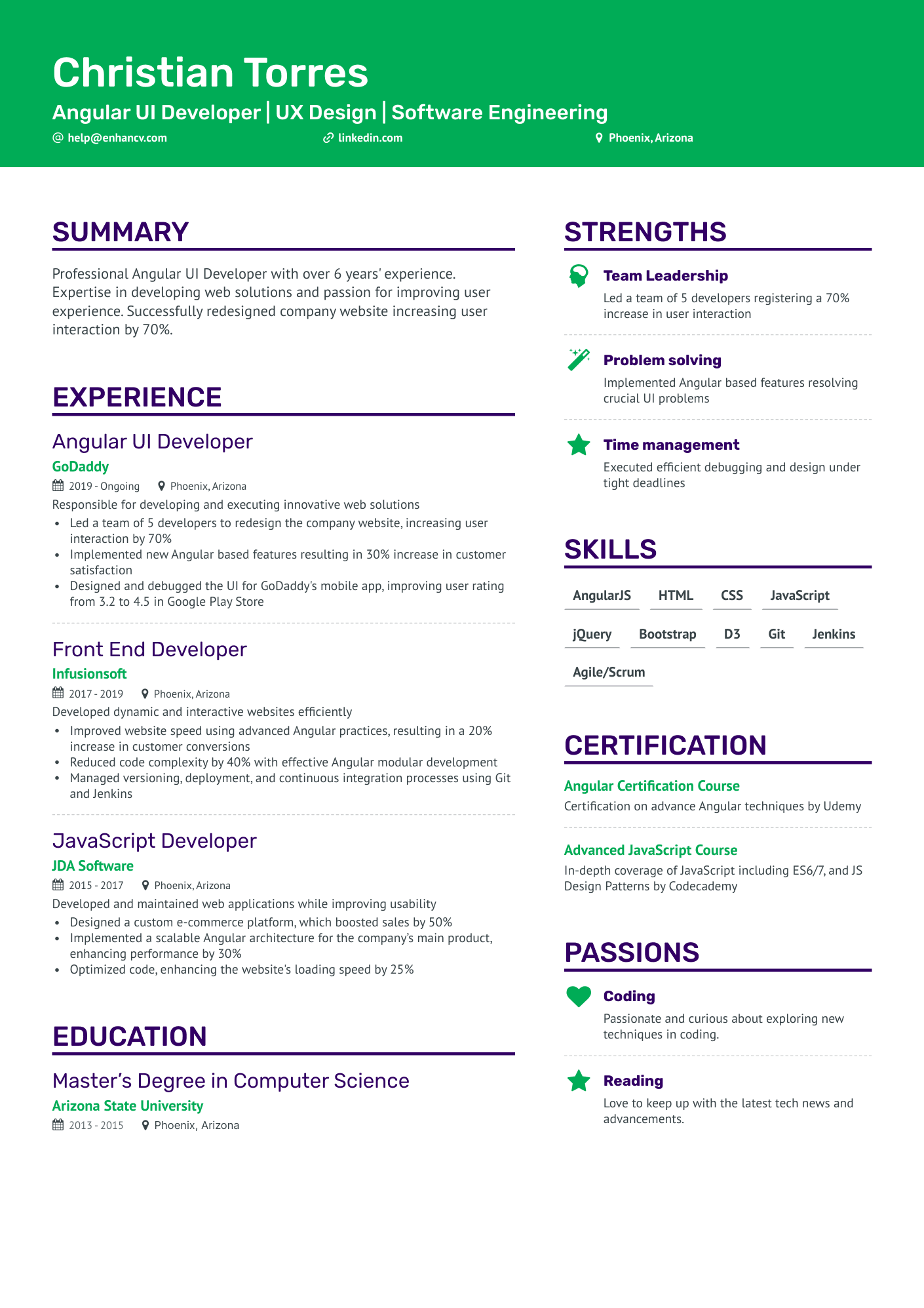 10 UI Developer Resume Examples & Guide for 2024