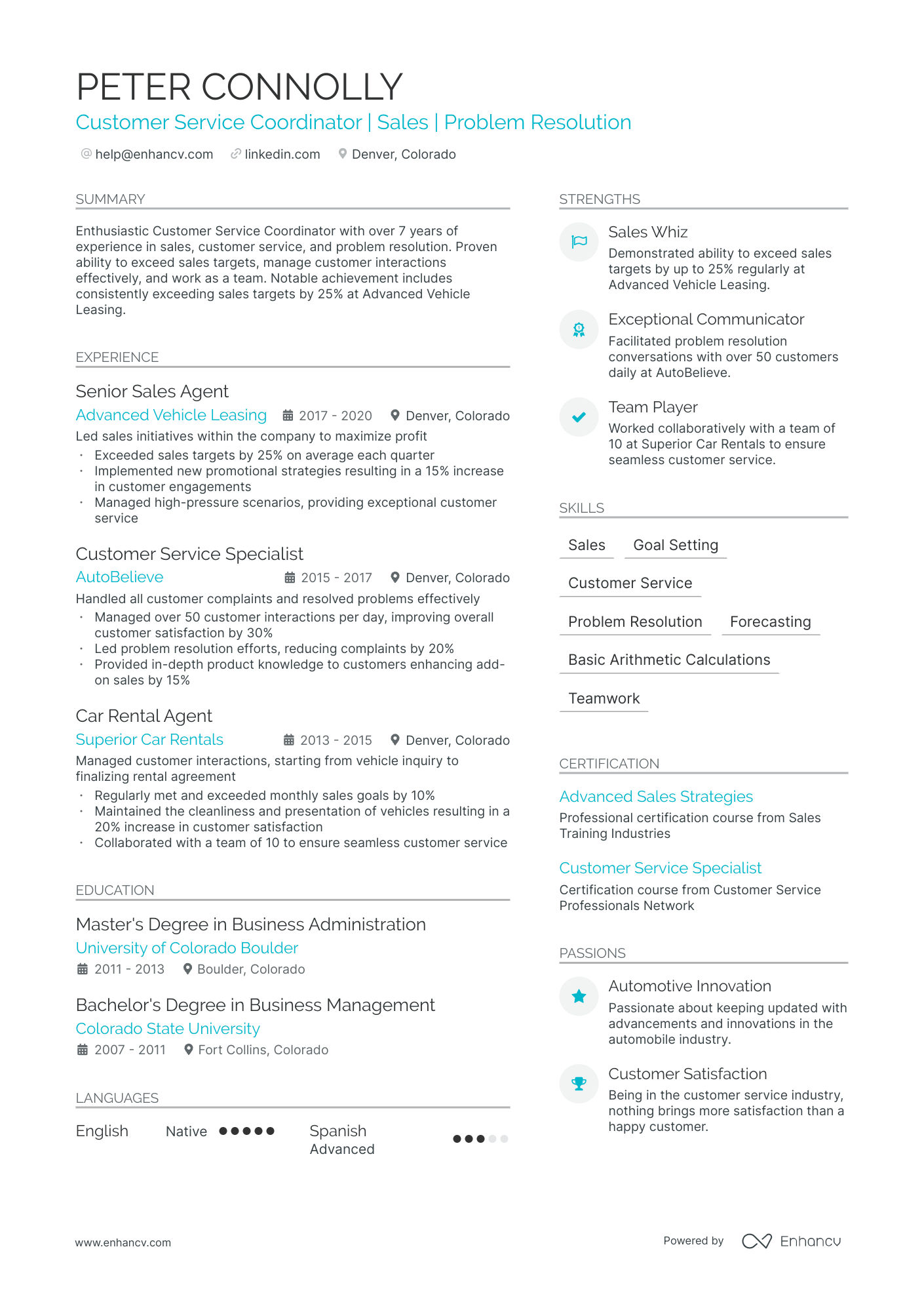 5 Customer Service Coordinator Resume Examples & Guide for 2024