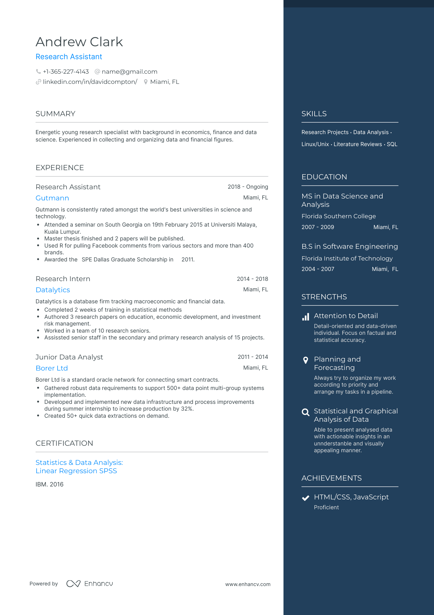 11 Research Assistant Resume Examples & Guide for 2024