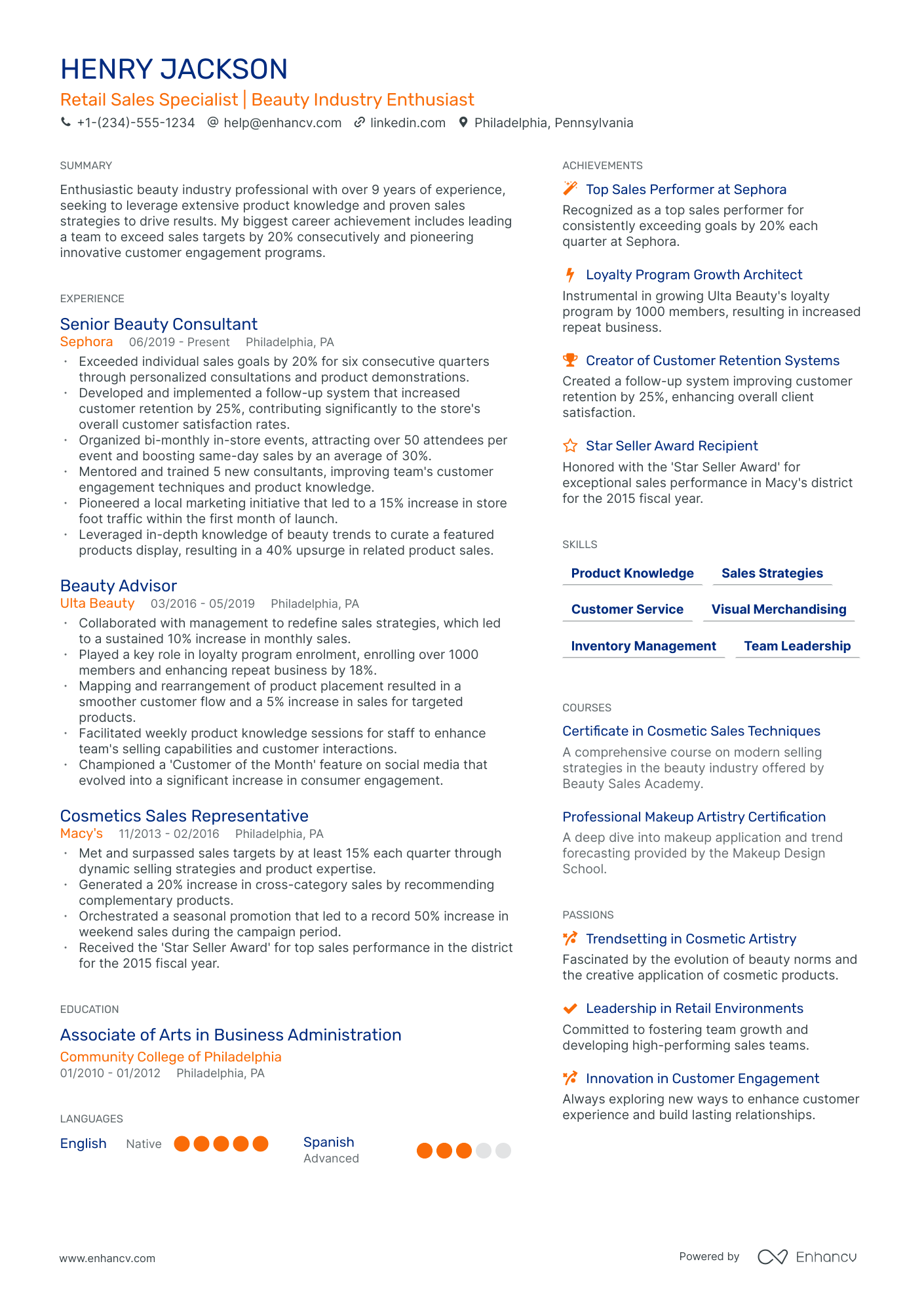 5 Makeup Artist Resume Examples & Guide for 2024