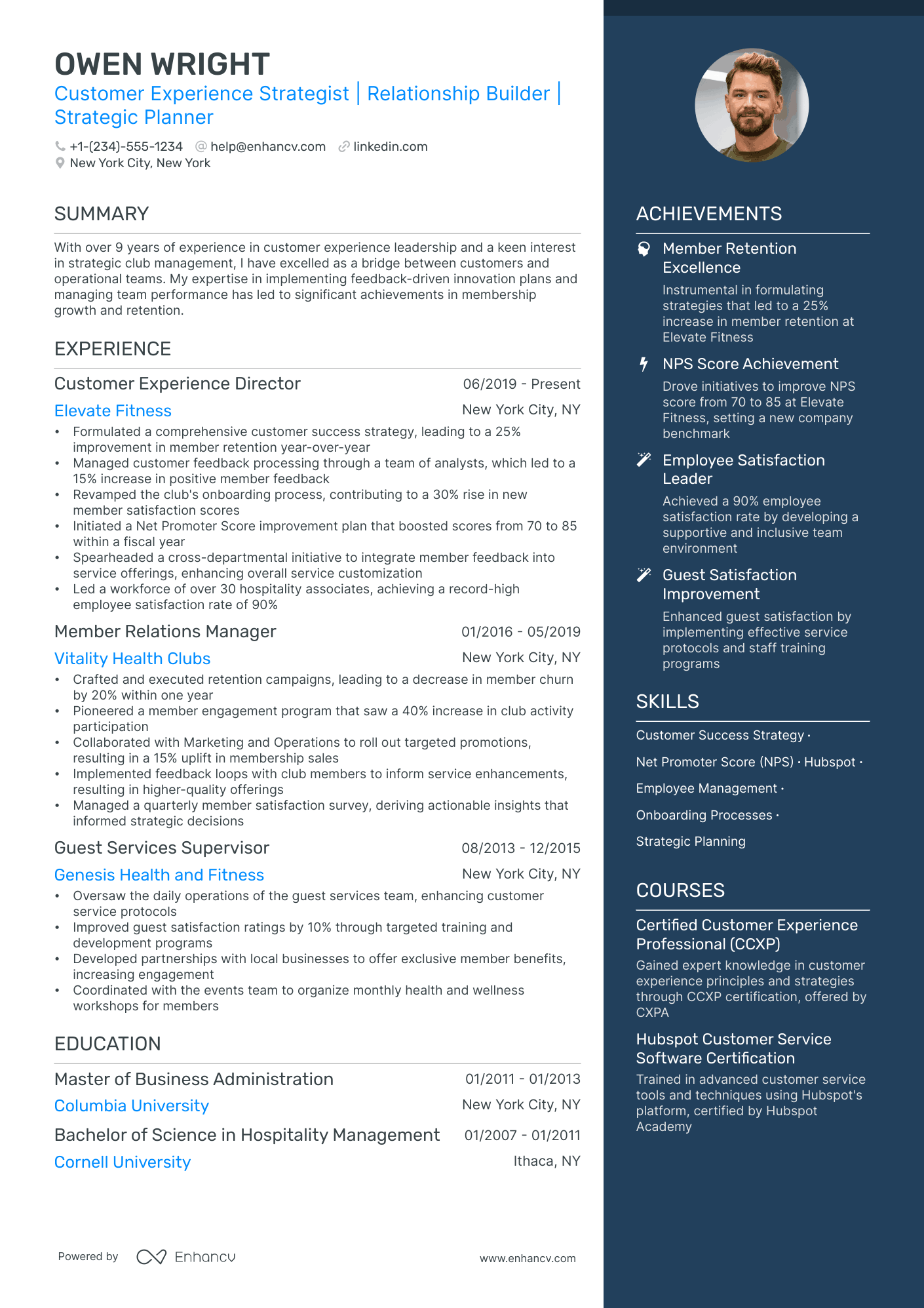 5 Hospitality Manager Resume Examples & Guide for 2024