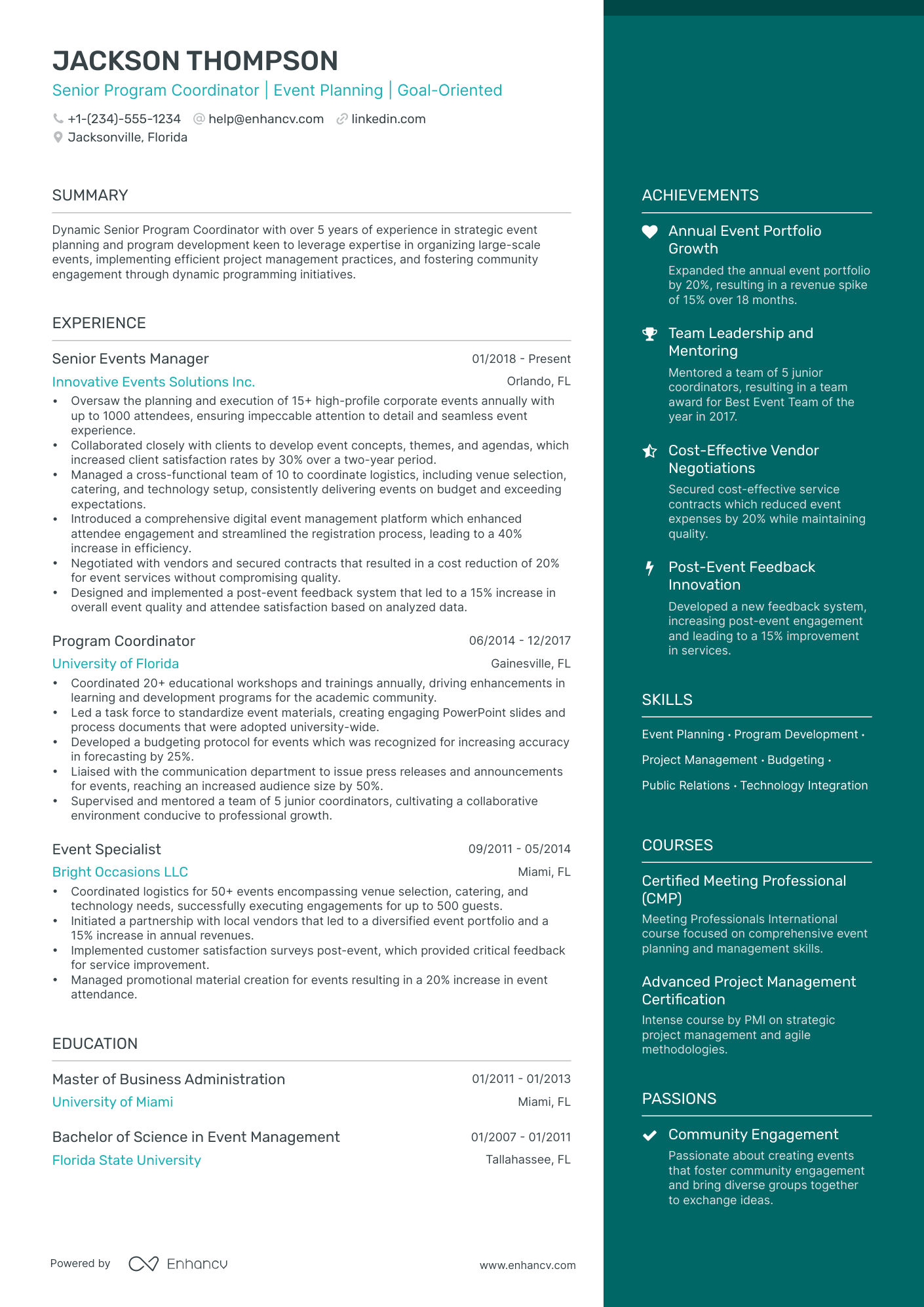 5 Program Director Resume Examples & Guide for 2024