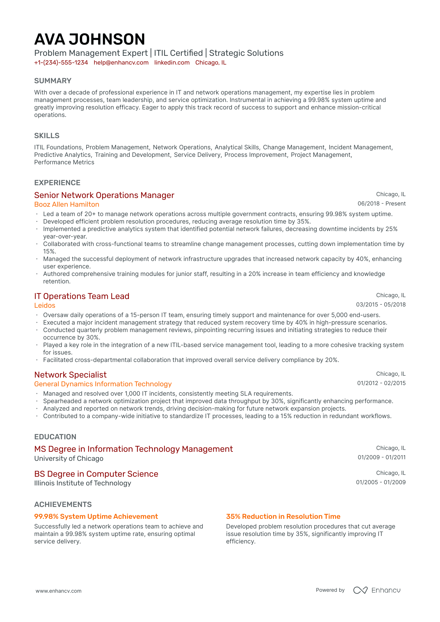 5 Problem Manager Resume Examples & Guide for 2024