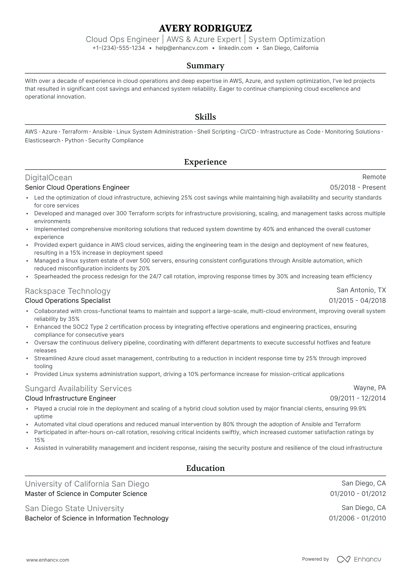 5 Aws Network Engineer Resume Examples & Guide for 2024