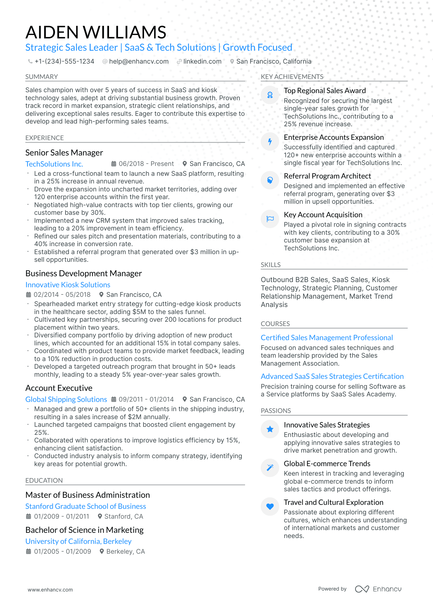 10 National Sales Manager Resume Examples & Guide for 2026