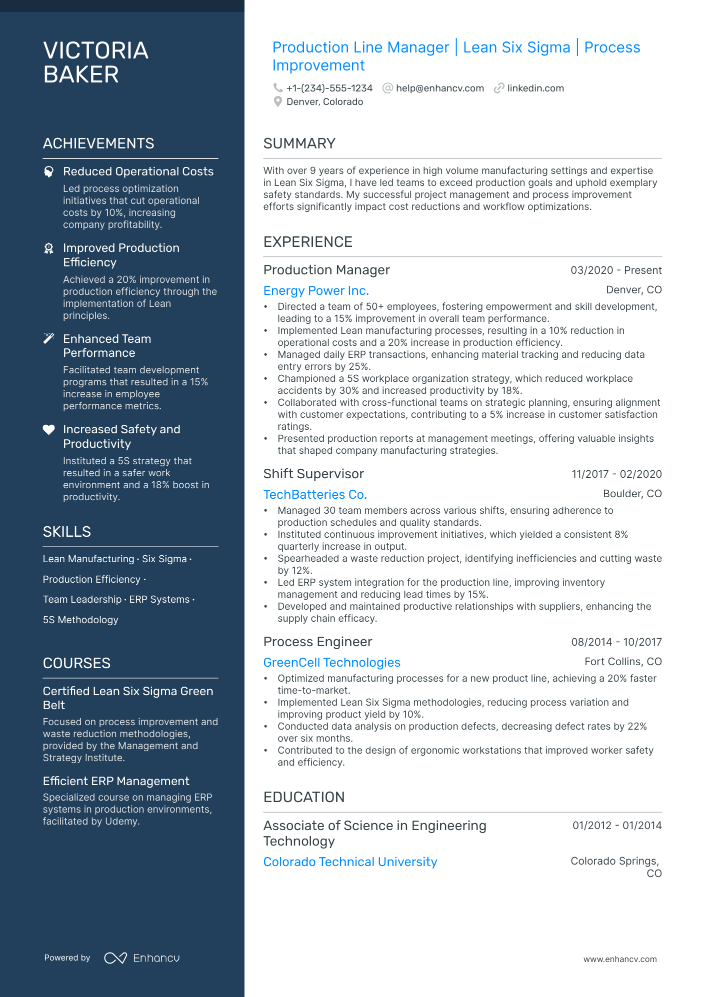 5 Assistant Production Manager Resume Examples & Guide for 2024