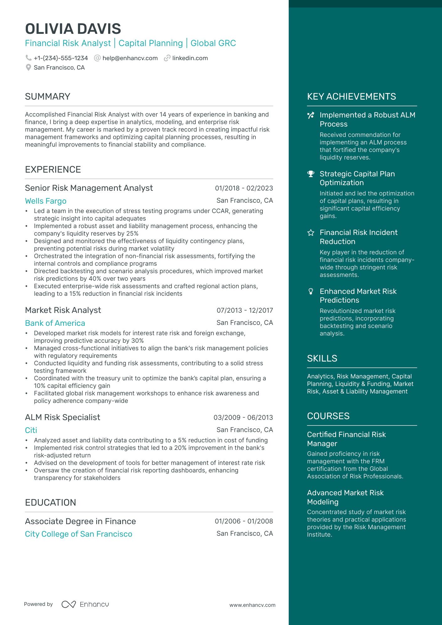 Cv Examples For Risk Analyst 10 Financial Risk Analyst Resume Examples & Guide for 2026