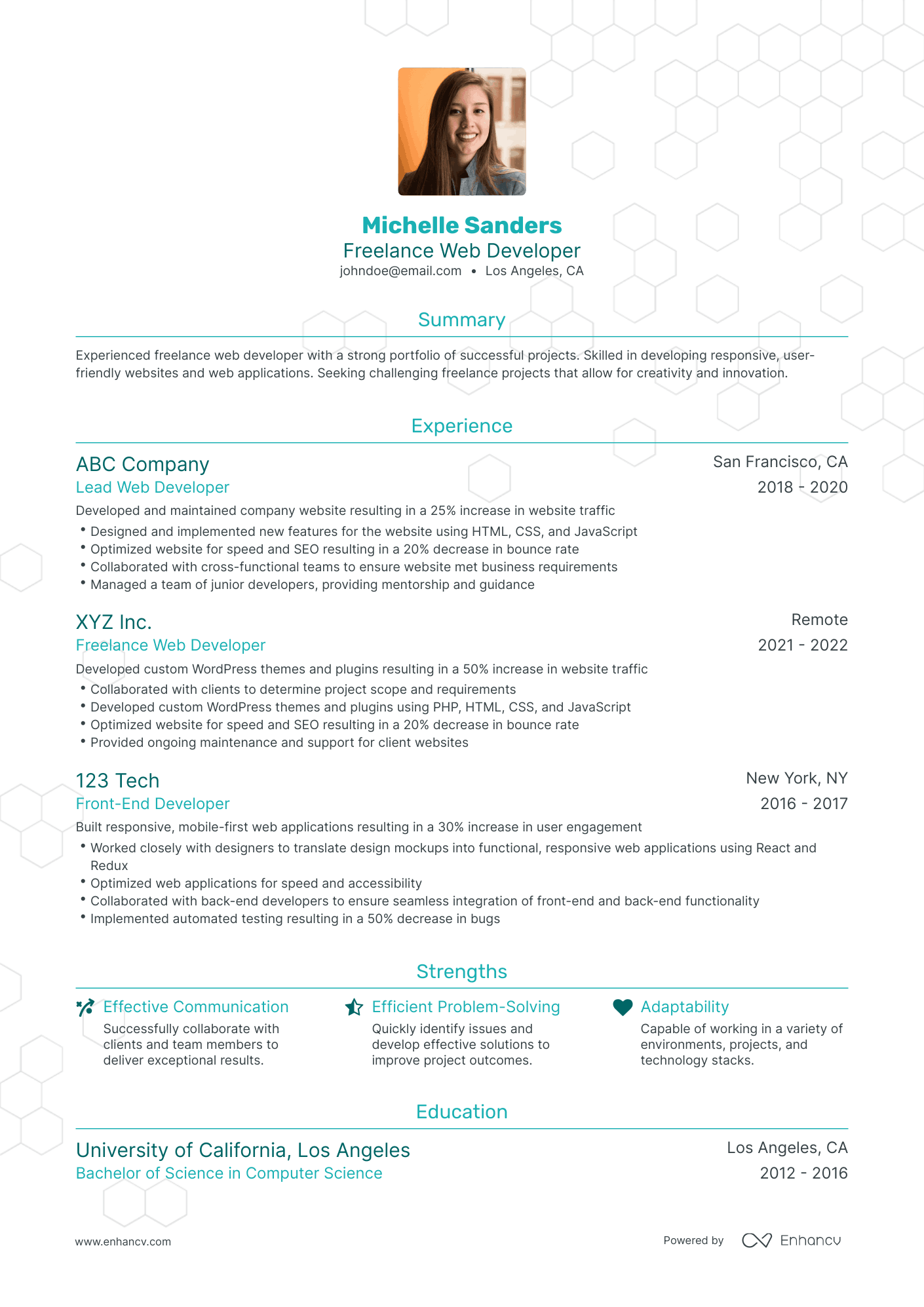 5 Freelance Developer Resume Examples & Guide for 2024