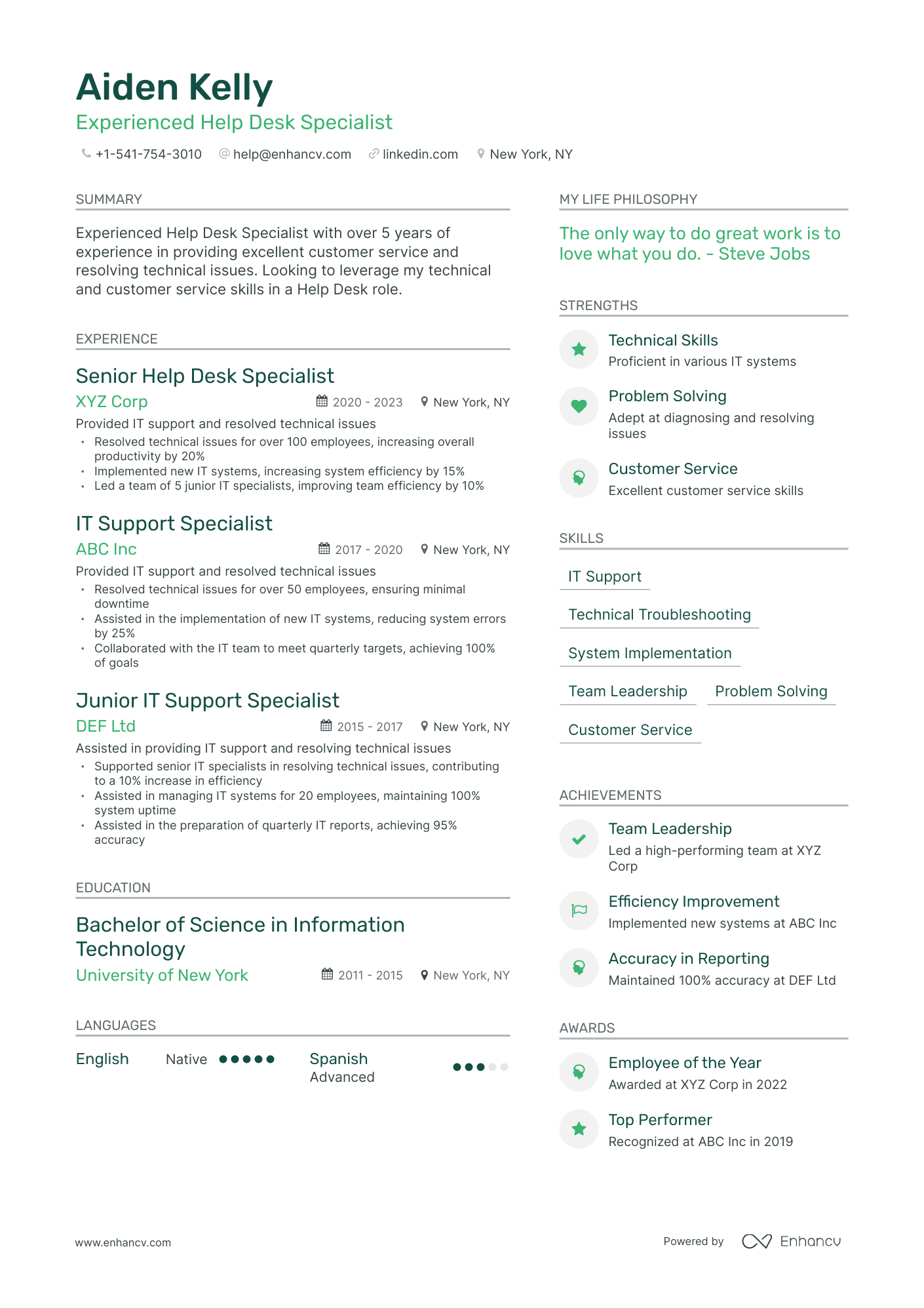 7 IT Support Resume Examples & Guide for 2024