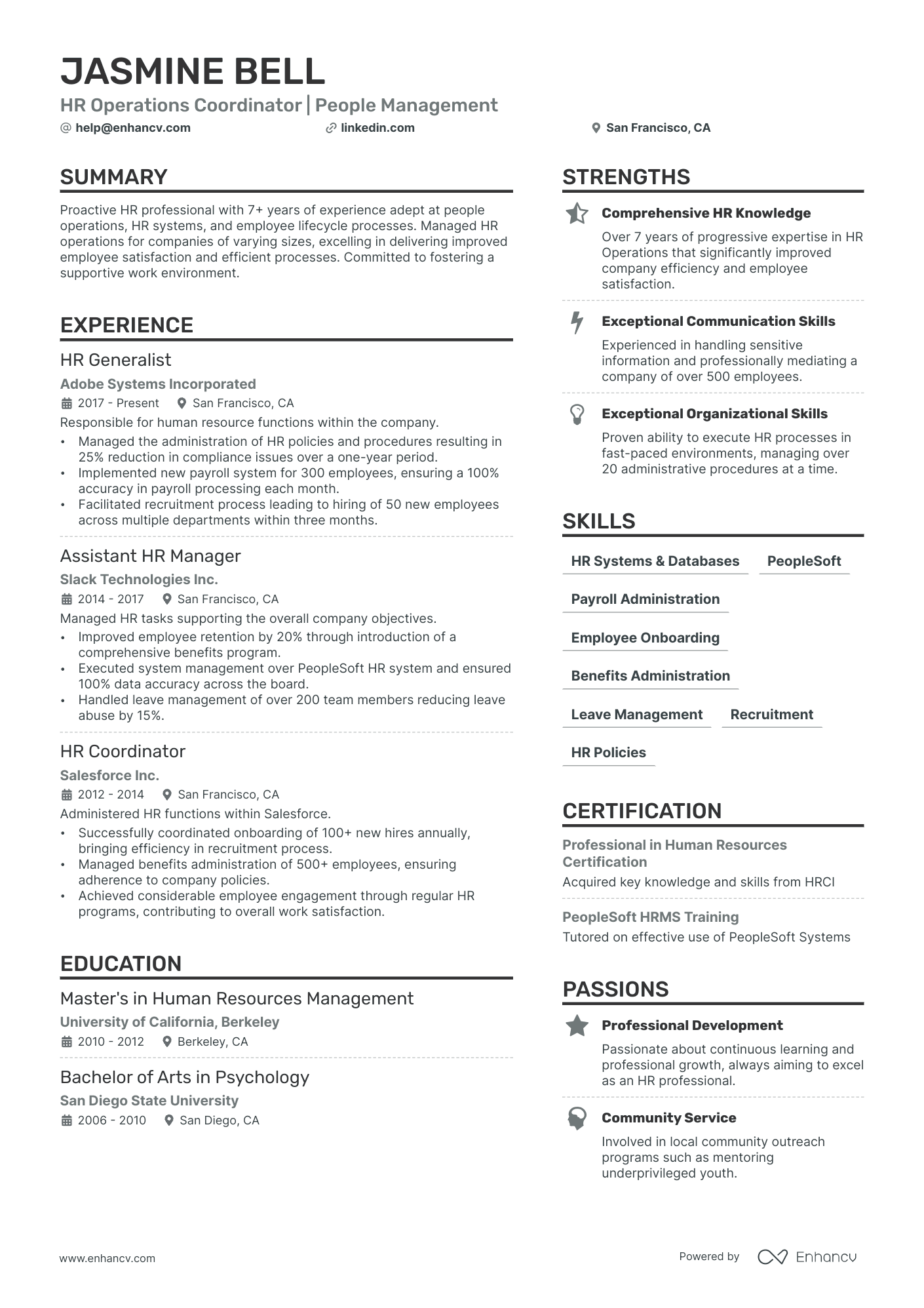 5 Human Resources Coordinator Resume Examples & Guide for 2024