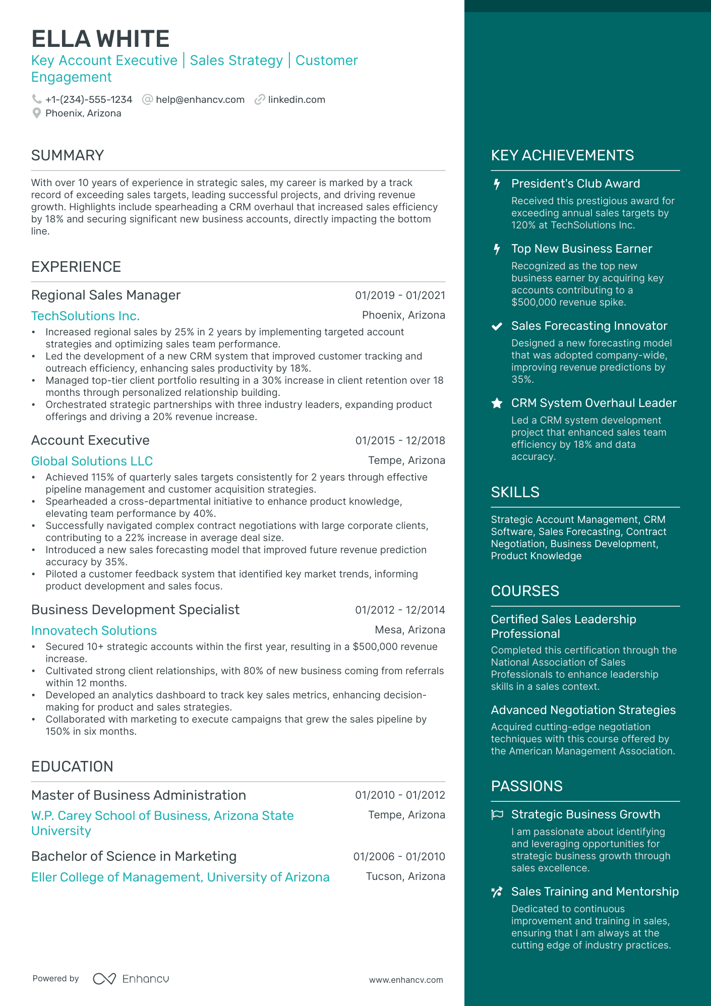 10 Sales Account Manager Resume Examples, Templates & Guide for 2026
