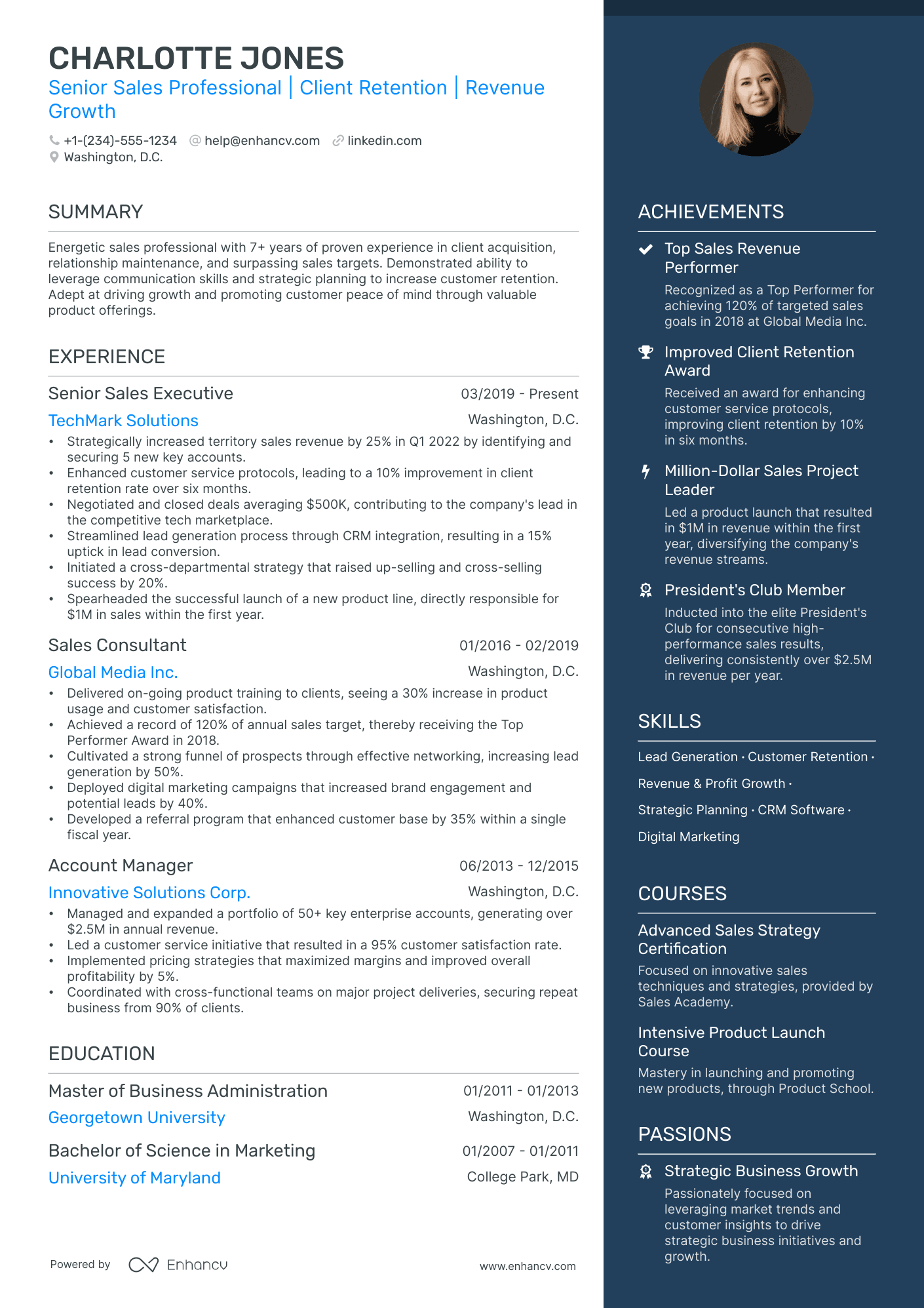 5 Sales Agent Resume Examples & Guide for 2024