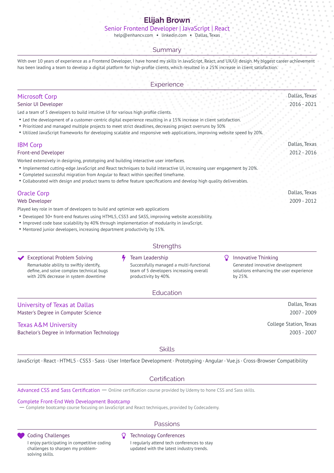 10 UI Developer Resume Examples & Guide for 2024
