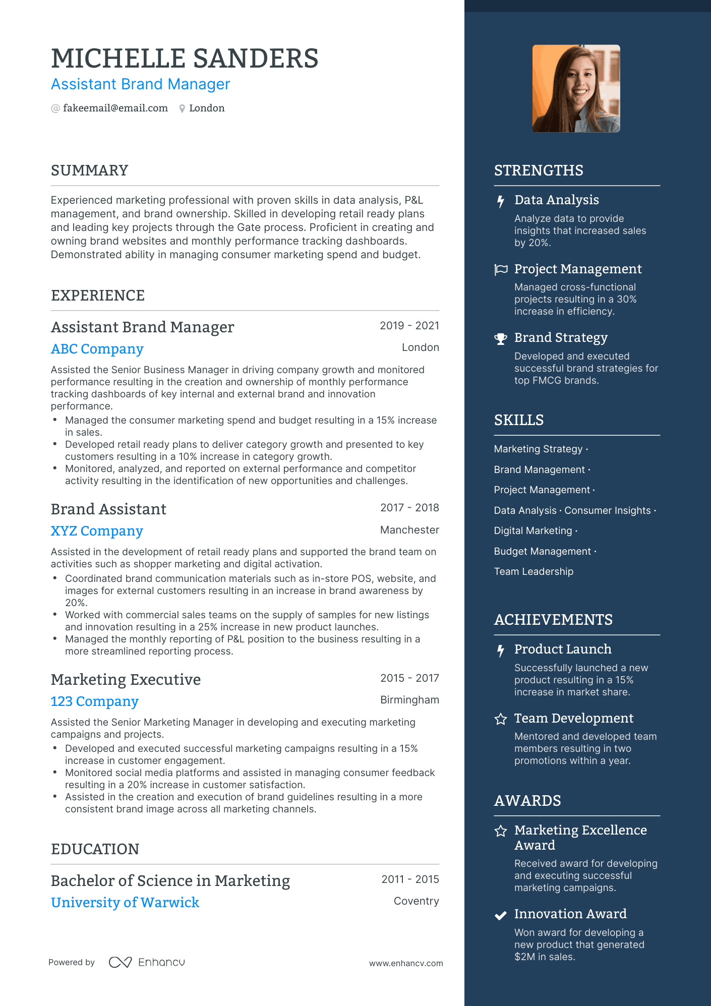 5 Assistant Marketing Manager Resume Examples & Guide for 2024