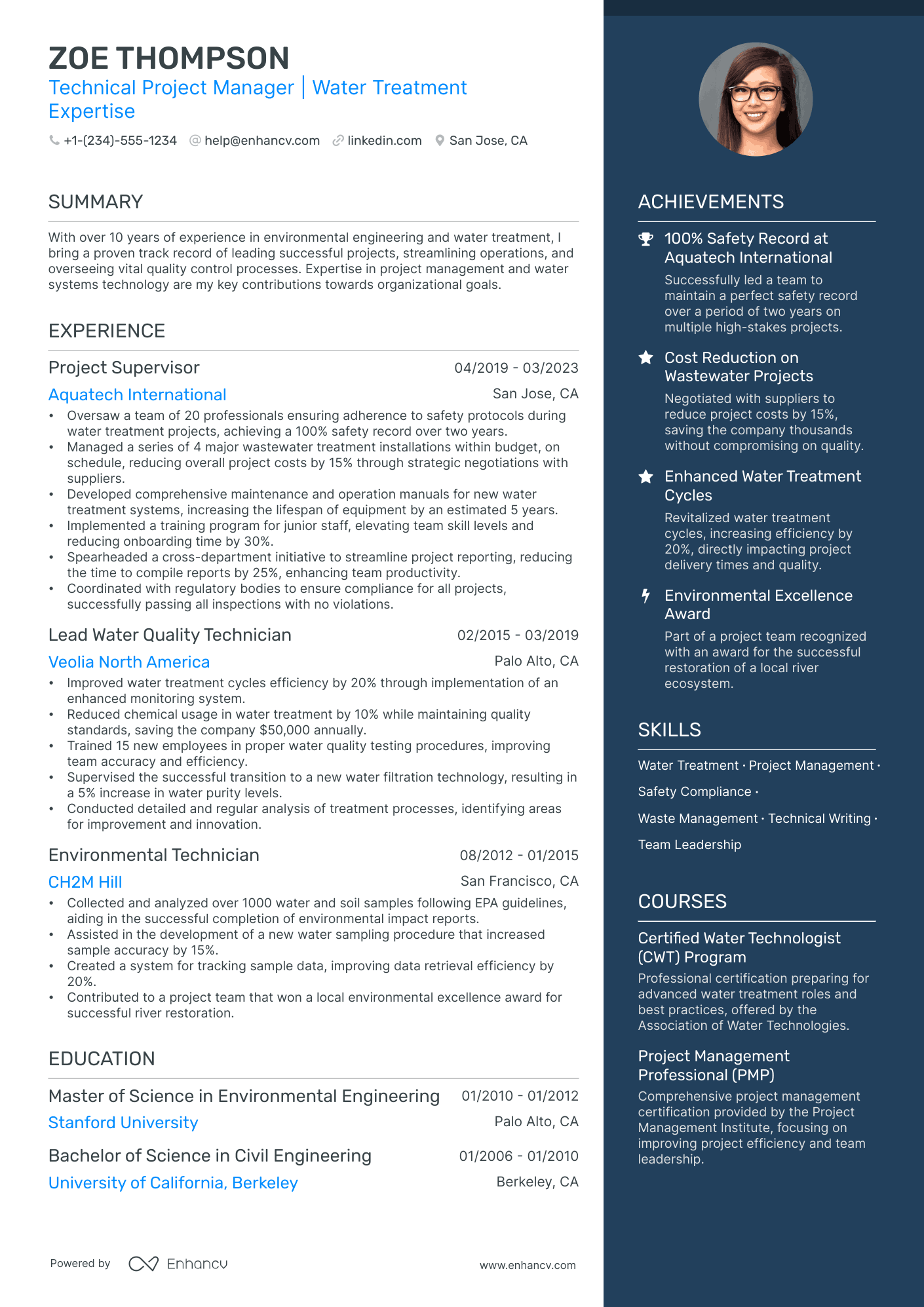 5 Environmental Consultant Resume Examples & Guide for 2024