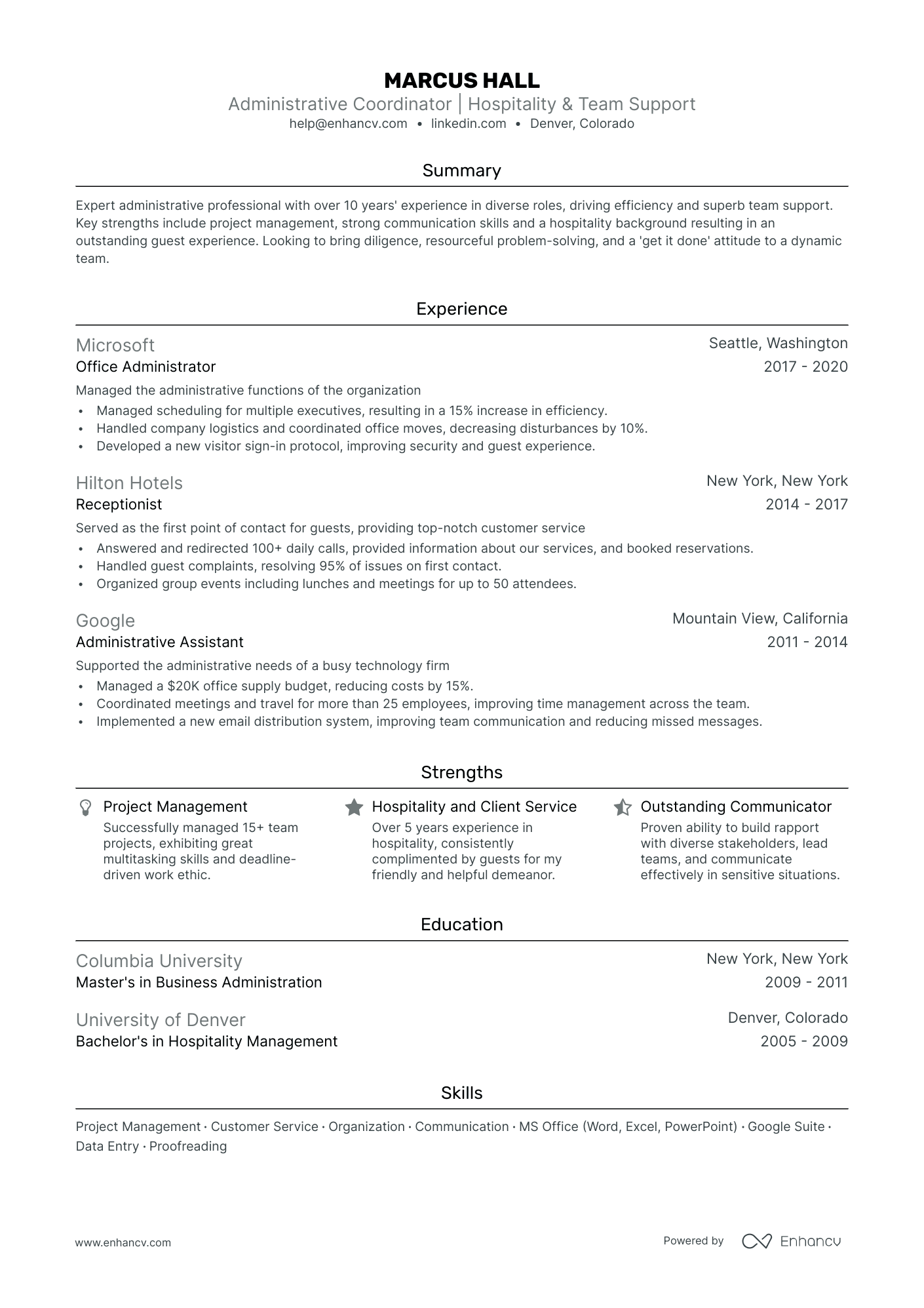 5 Administrative Coordinator Resume Examples & Guide for 2024