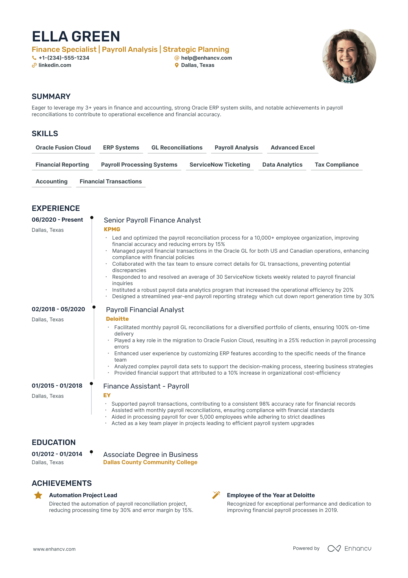 5 Financial Management Specialist Resume Examples & Guide for 2024