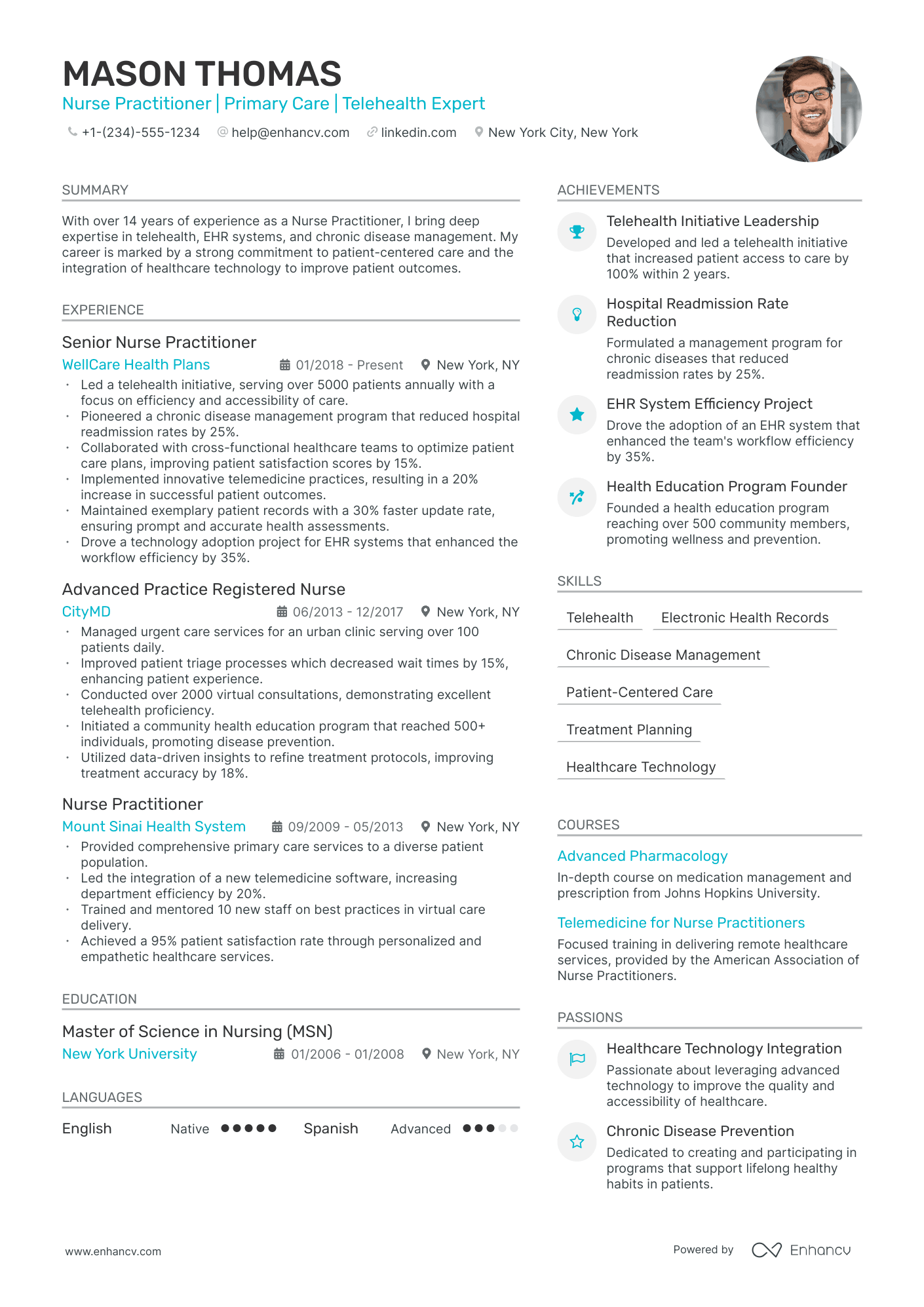 5 Nurse Practitioner Resume Examples & Guide for 2024