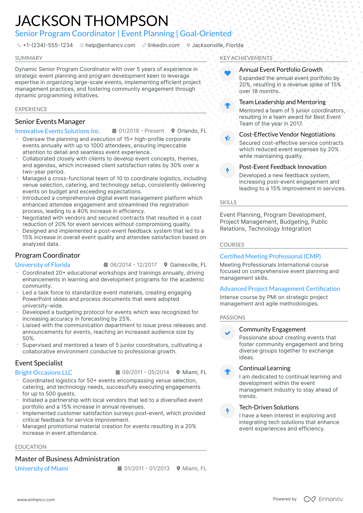 10 Program Director Resume Examples & Guide for 2025