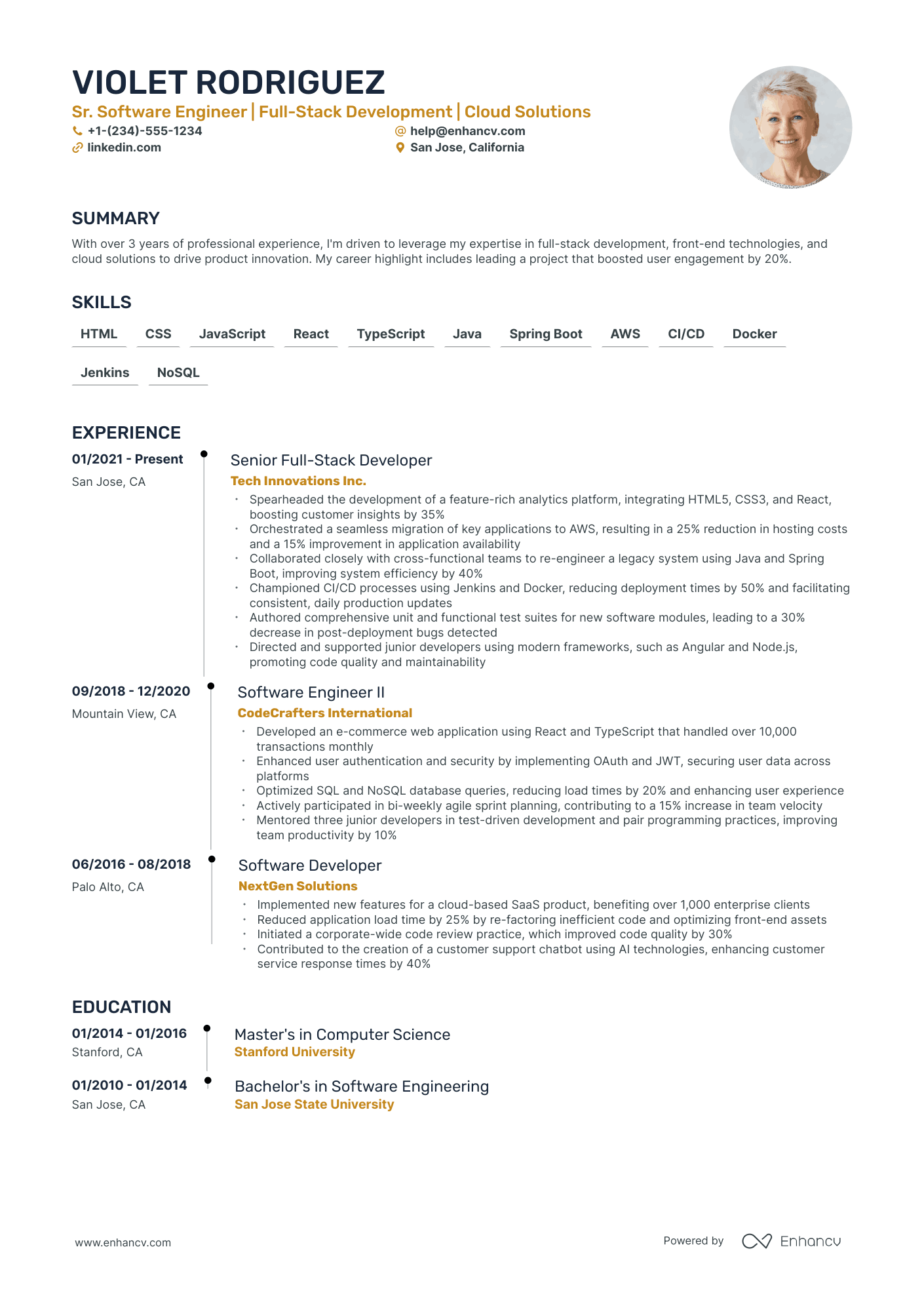 5 Senior Software Engineer Resume Examples & Guide for 2024