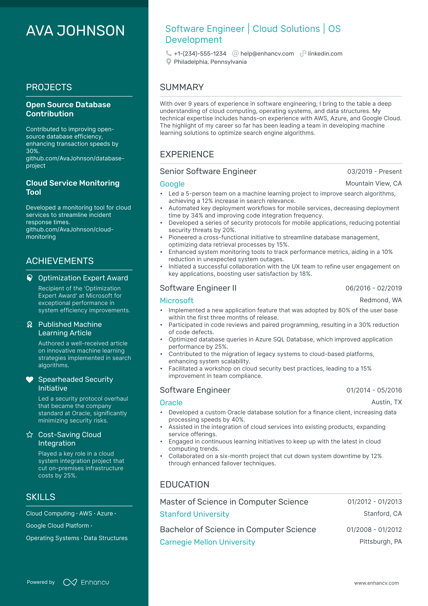 5 Software Engineer Intern Resume Examples & Guide for 2024