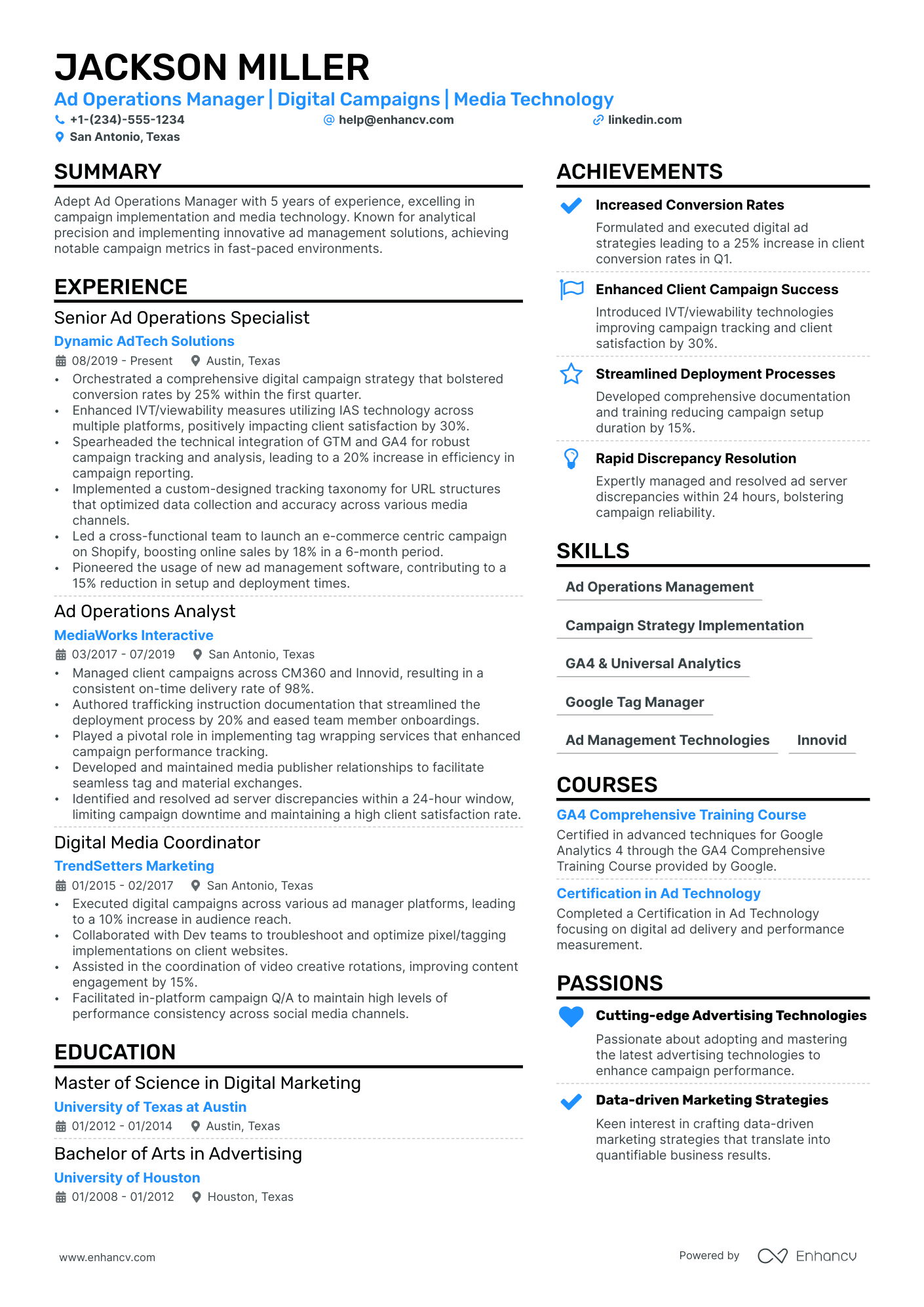 21 Operations Manager Resume Examples & Guide for 2024