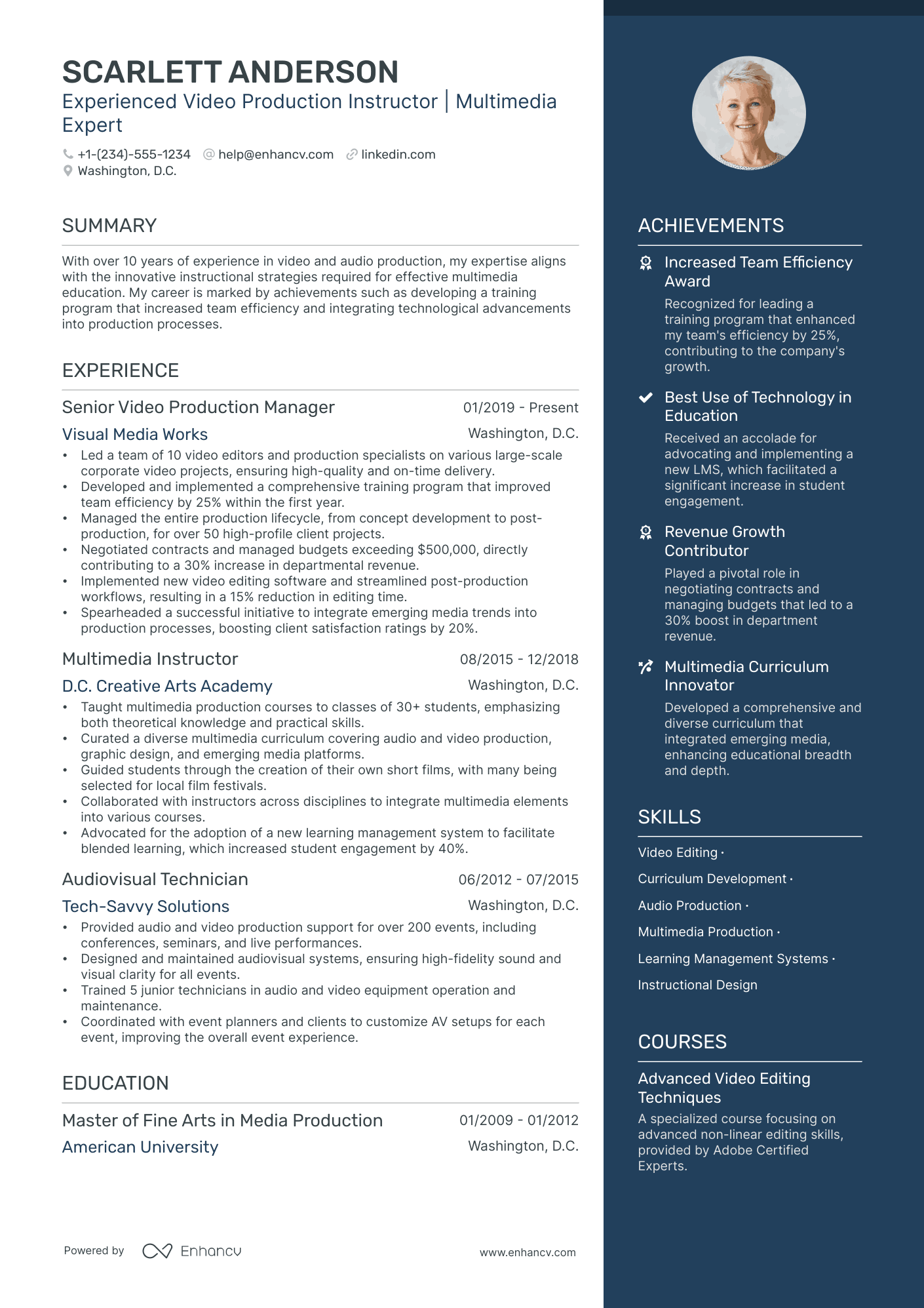 5 Film Production Resume Examples & Guide for 2024