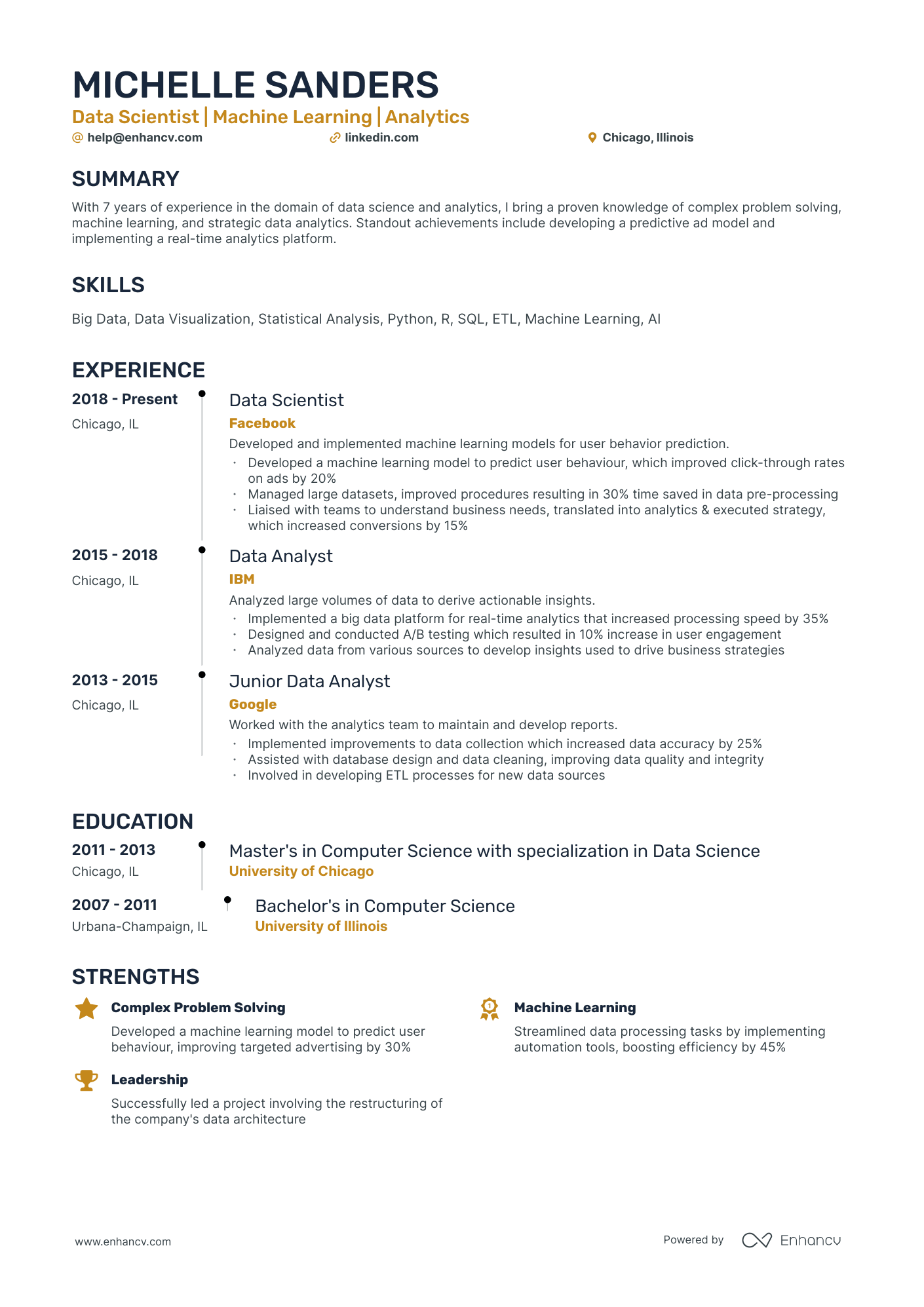 10 Senior Data Scientist Resume Examples & Guide for 2026