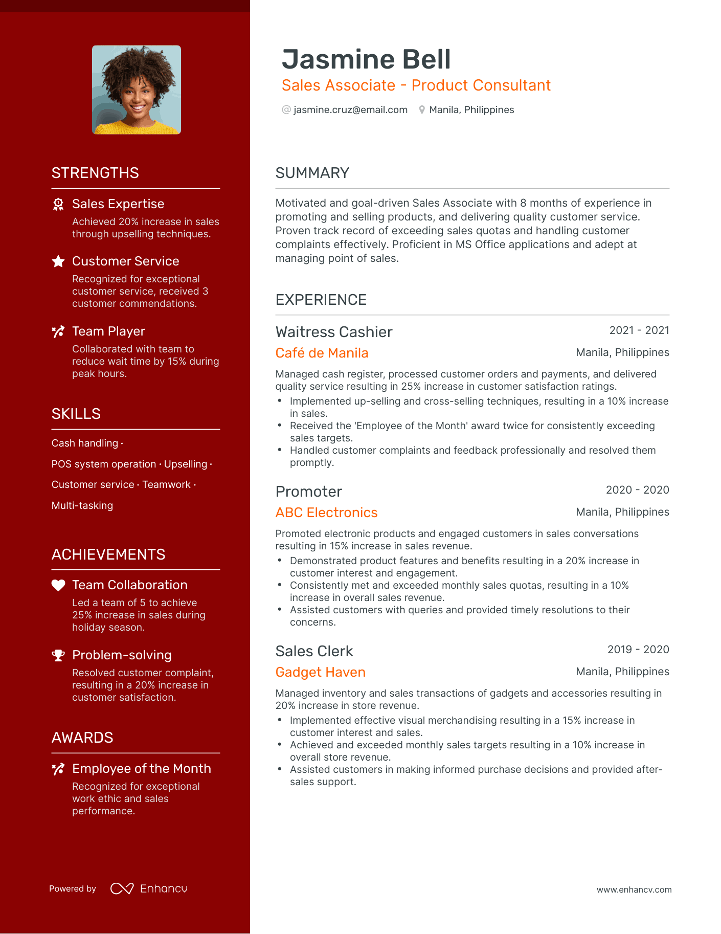 5 Waitress Cashier Resume Examples & Guide for 2023