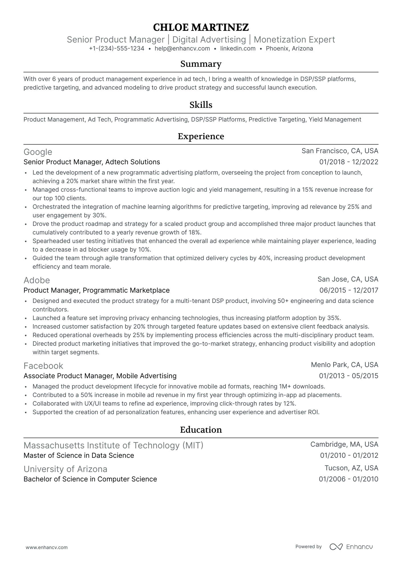10 Principal Product Manager Resume Examples & Guide for 2026