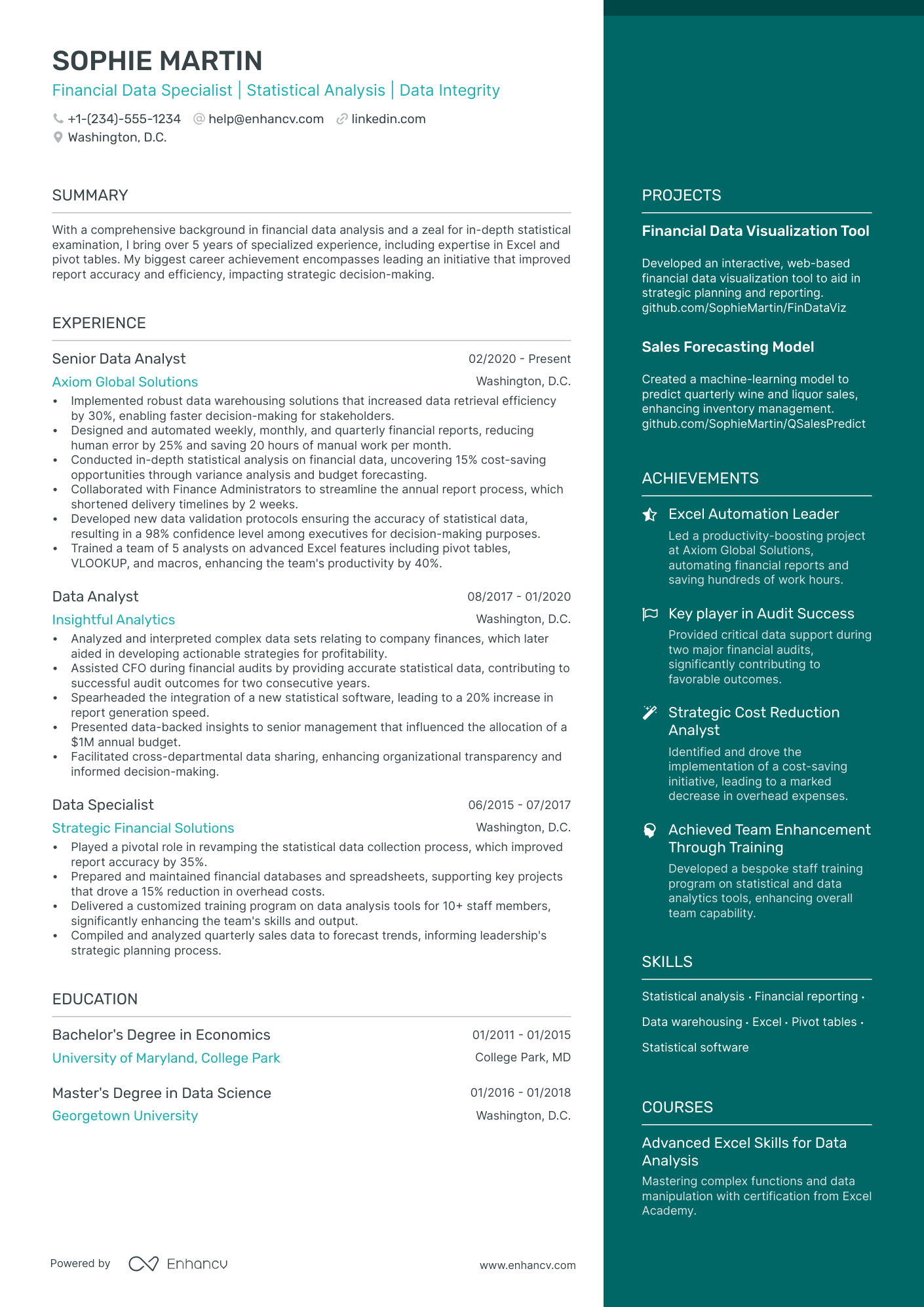 5 Data Specialist Resume Examples & Guide for 2024