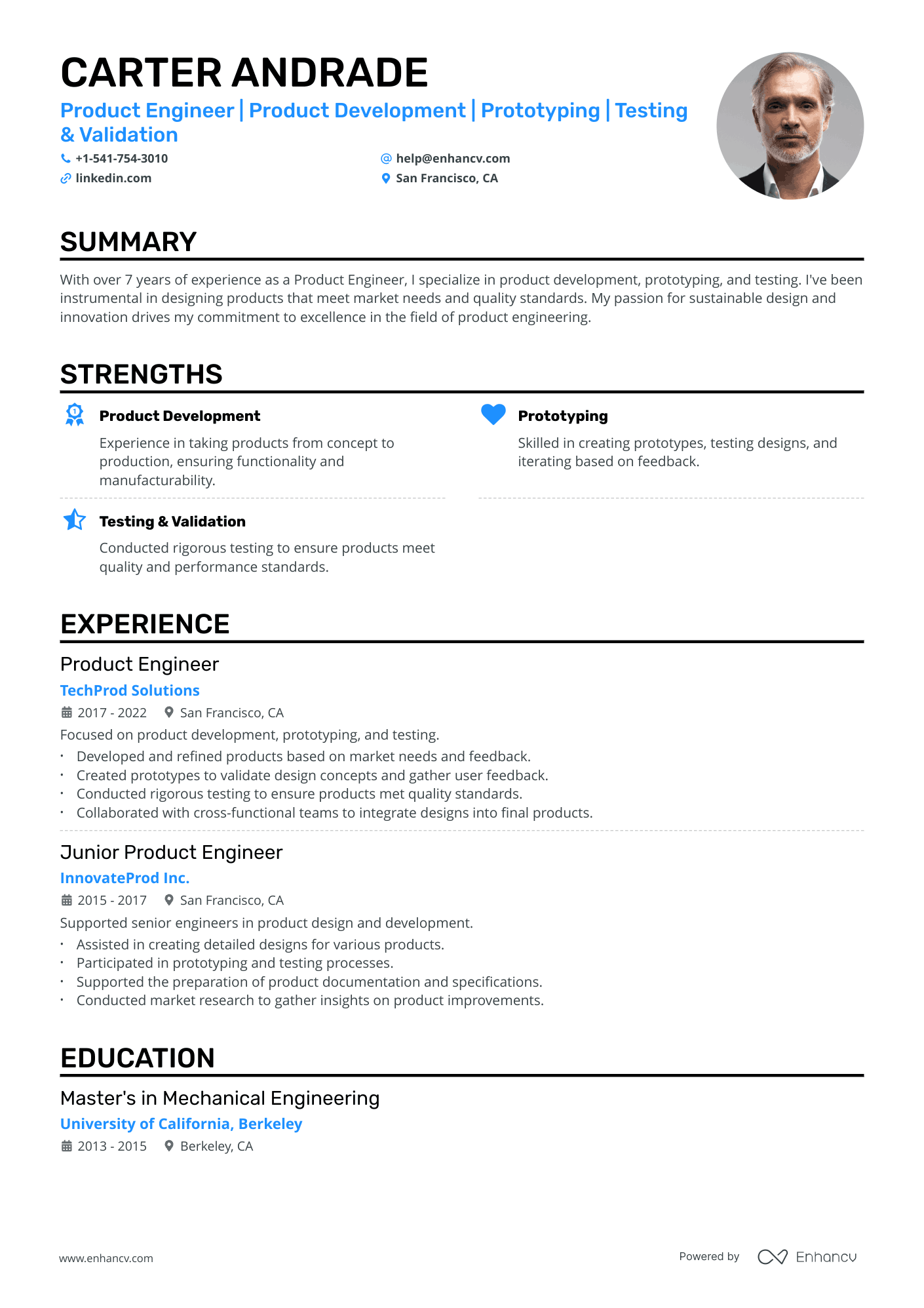 5 Product Engineer Resume Examples & Guide for 2025