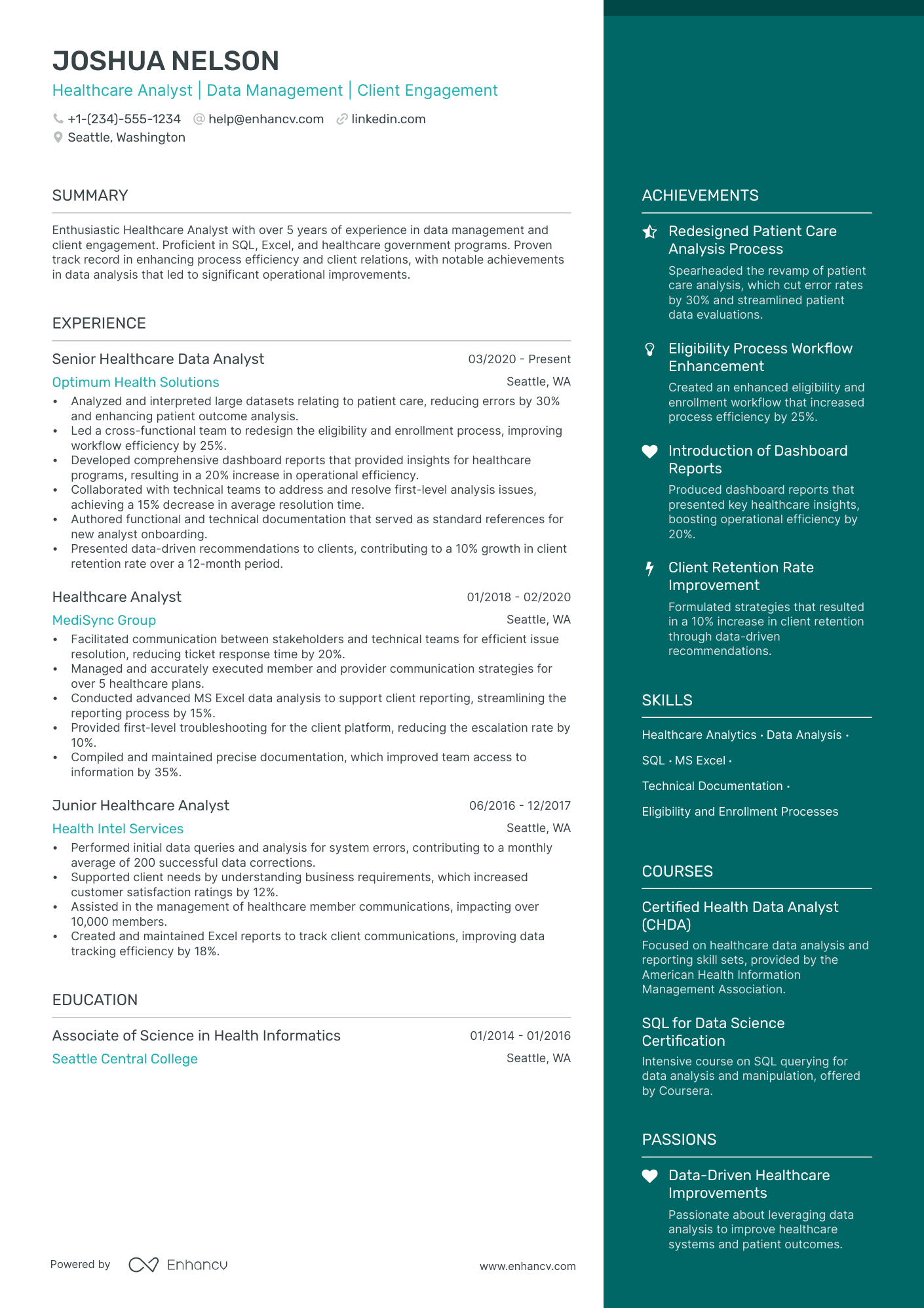 5 Healthcare Business Analyst Resume Examples & Guide for 2024