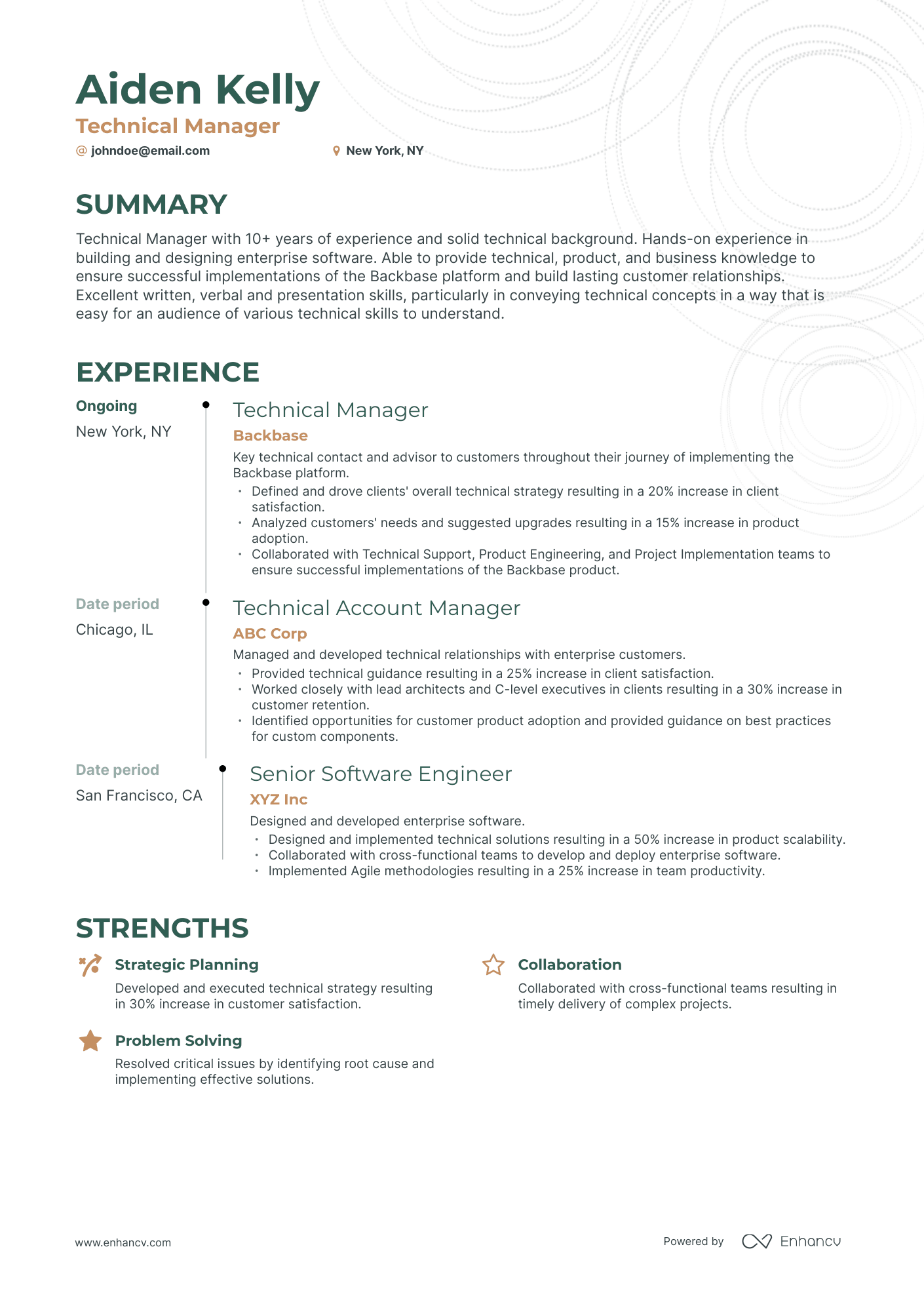 5 Technical Manager Resume Examples & Guide for 2023