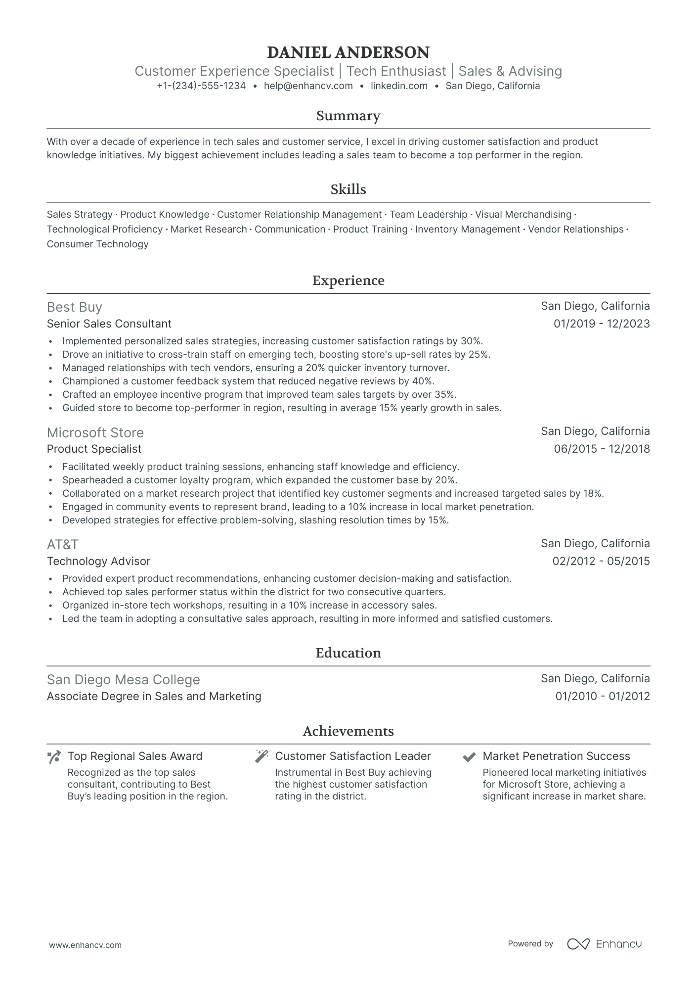 5 Apple Retail Resume Examples & Guide for 2024