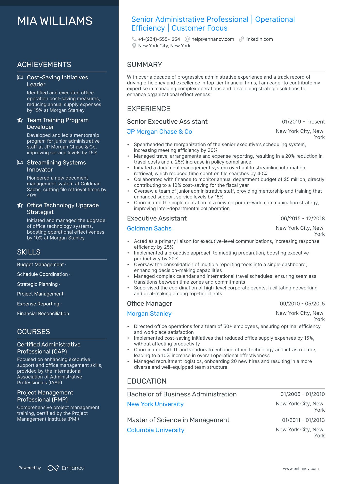 5 Administrative General Manager Resume Examples & Guide for 2024