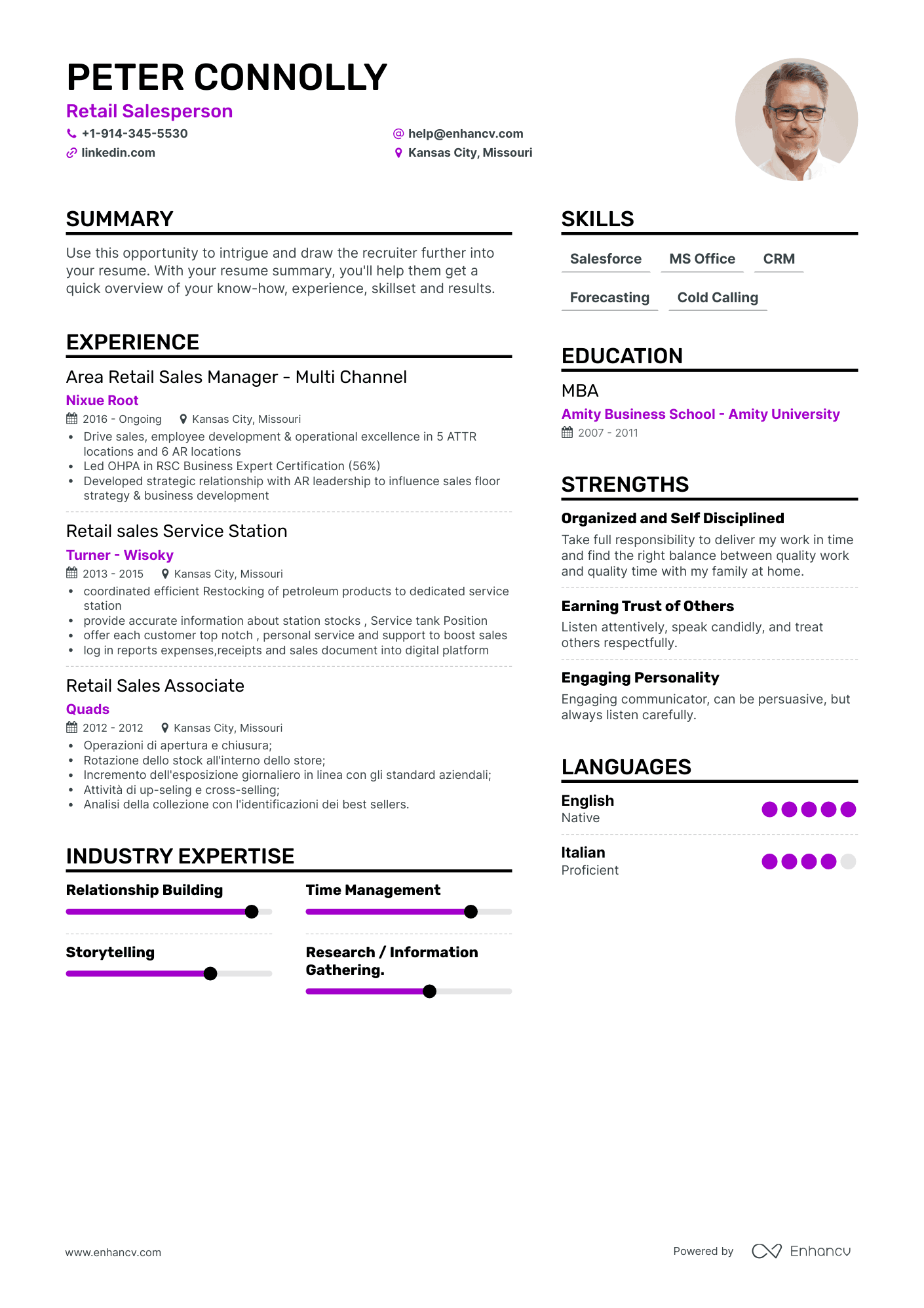 Retail Salesperson Resume Examples & Guide for 2023 (Layout, Skills ...