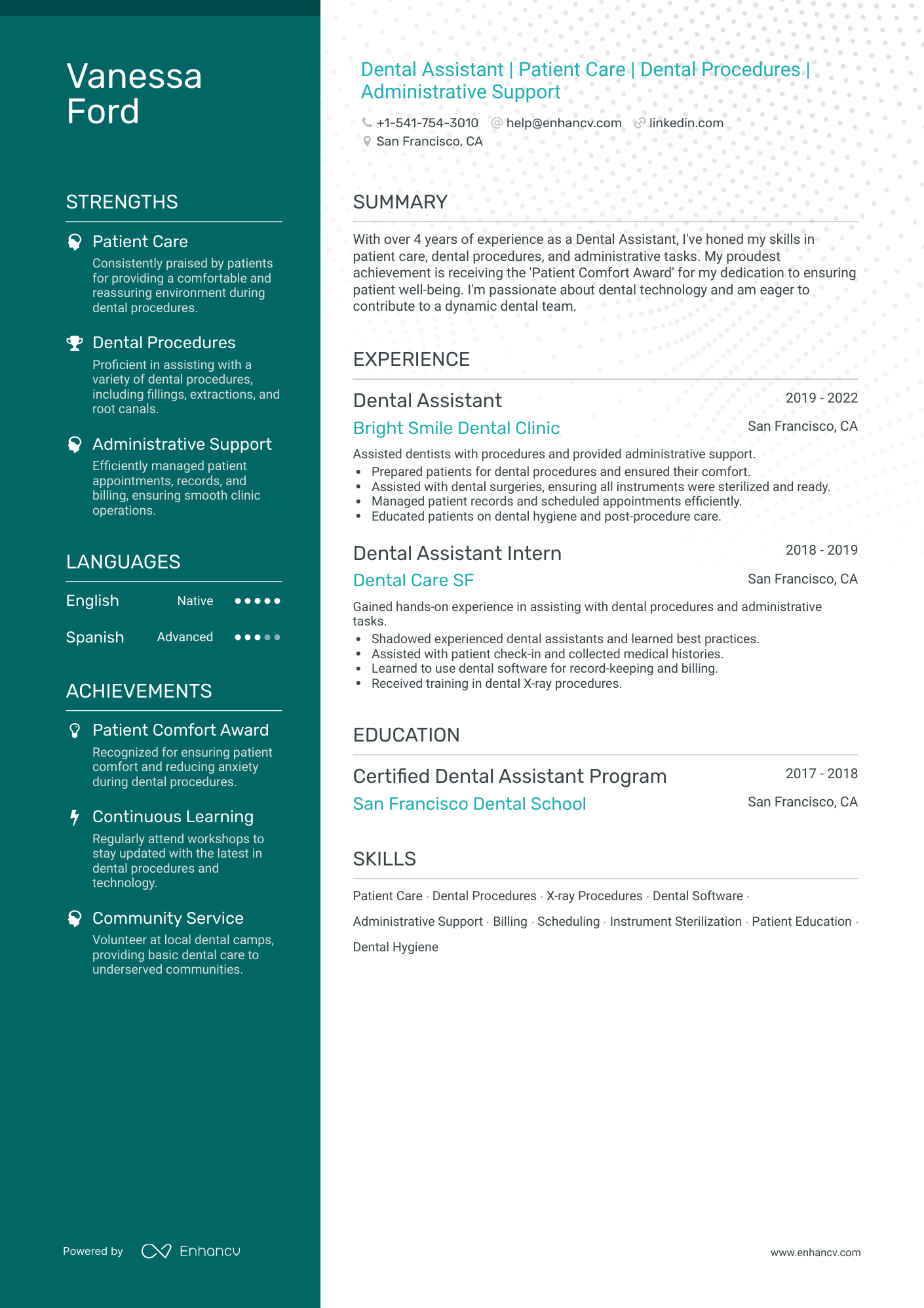 11 Dental Assistant Resume Examples & Guide For 2023